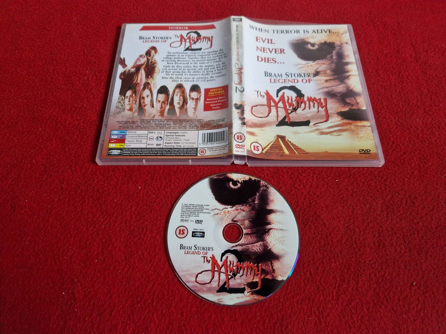 THE MUMMY 2 DVD