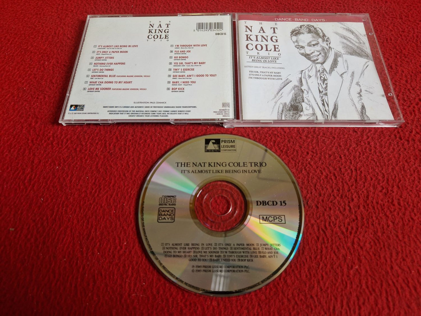 THE NAT KING COLE TRIO IT'S ALMOST LIKE BEING IN LOVE CD
