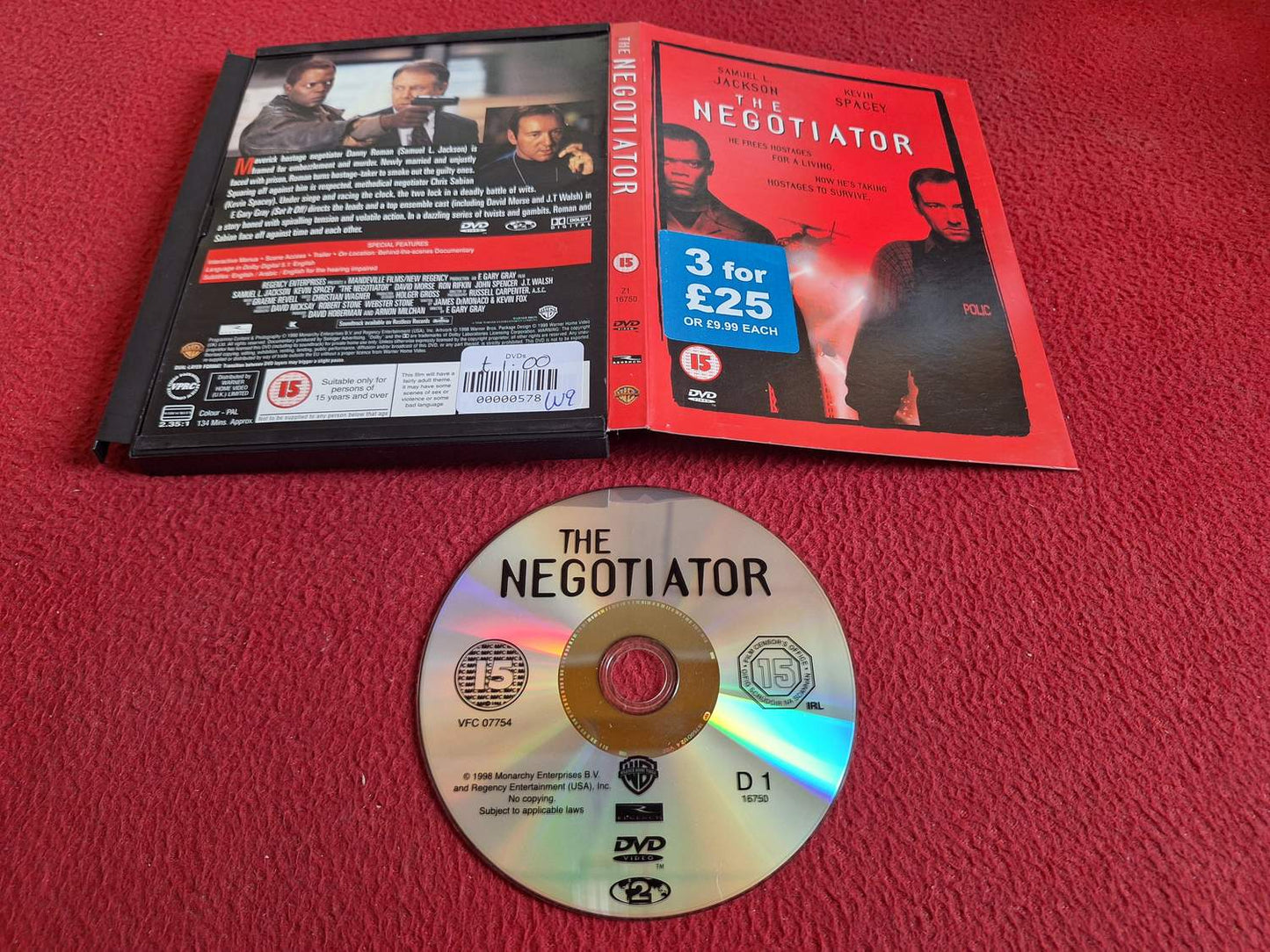 THE NEGOTIATOR [ SNAPCASE ] DVD