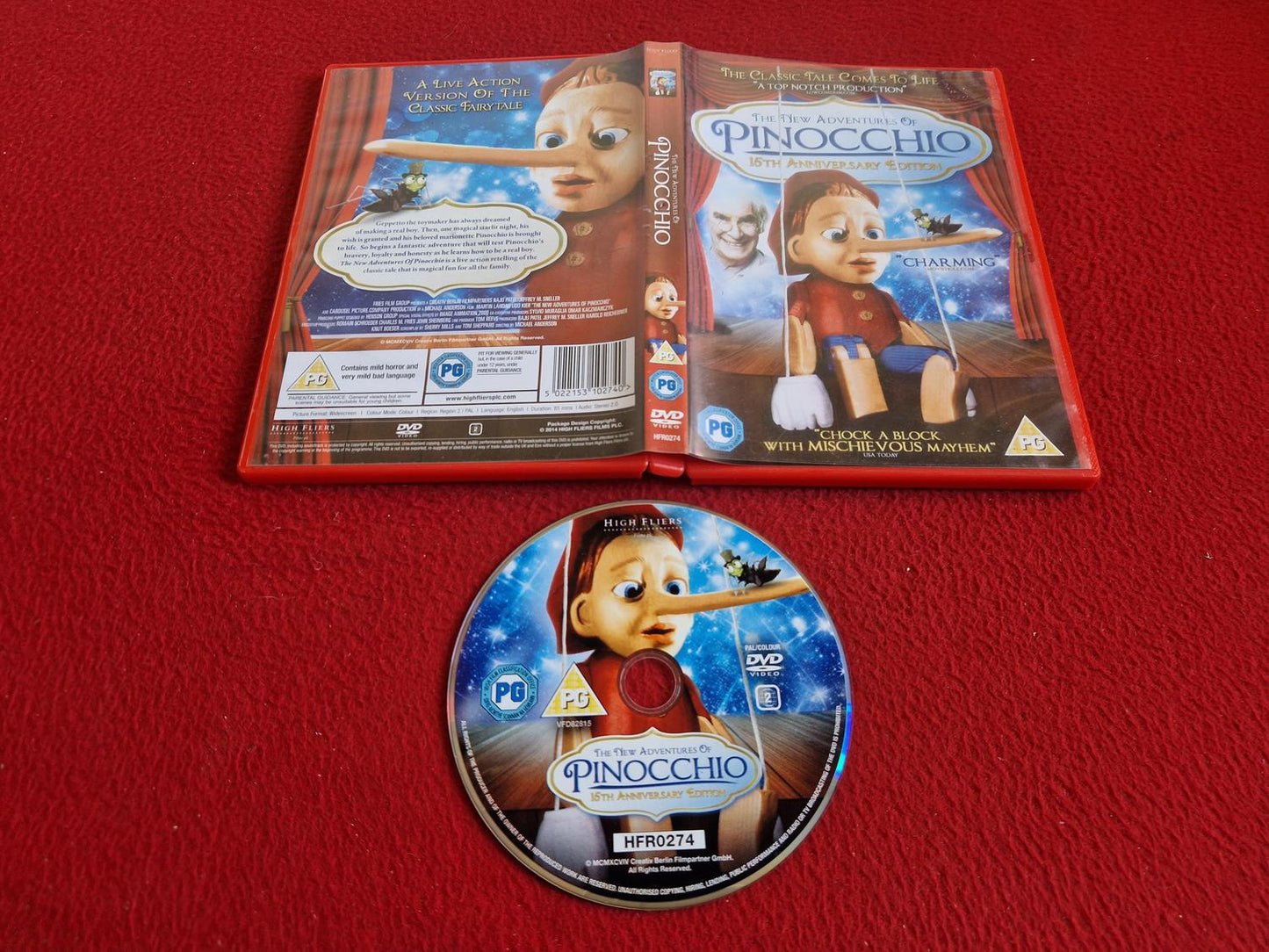 THE NEW ADVENTURES OF PINOCCHIO DVD