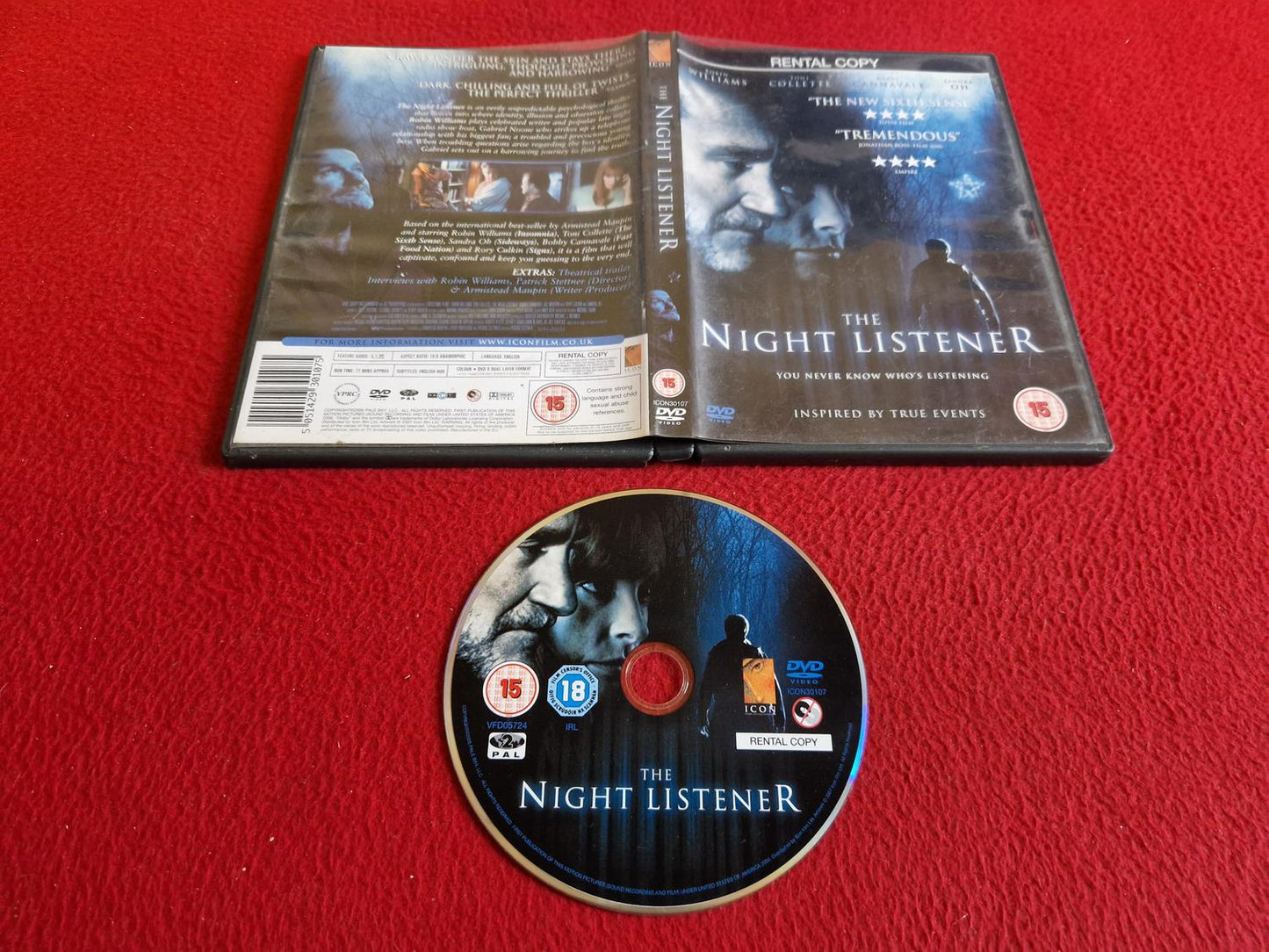 THE NIGHT LISTENER DVD