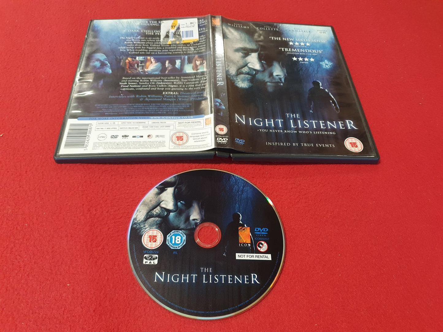 THE NIGHT LISTENER till DVD