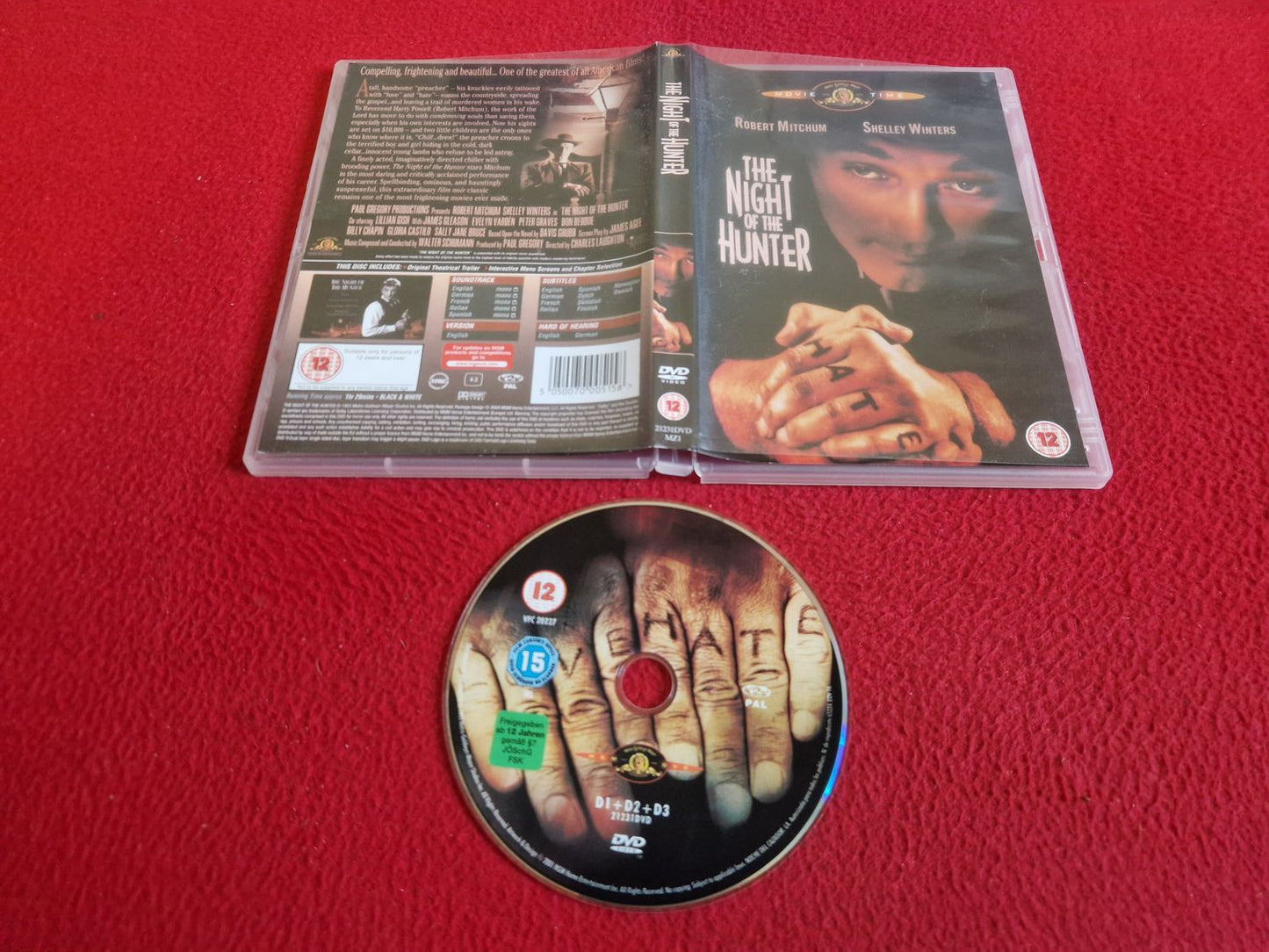 THE NIGHT OF THE HUNTER DVD