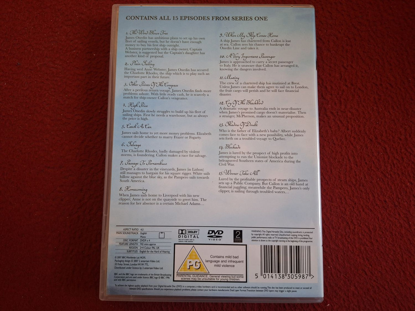 THE ONEDIN LINE SERIES 1 BOX DVD