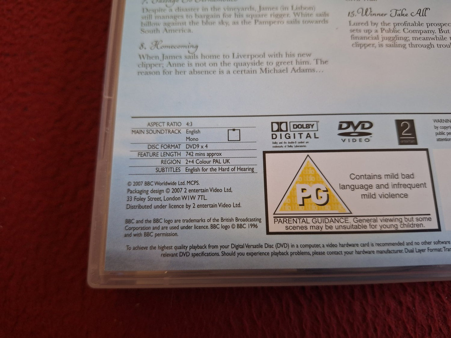 THE ONEDIN LINE SERIES 1 BOX DVD