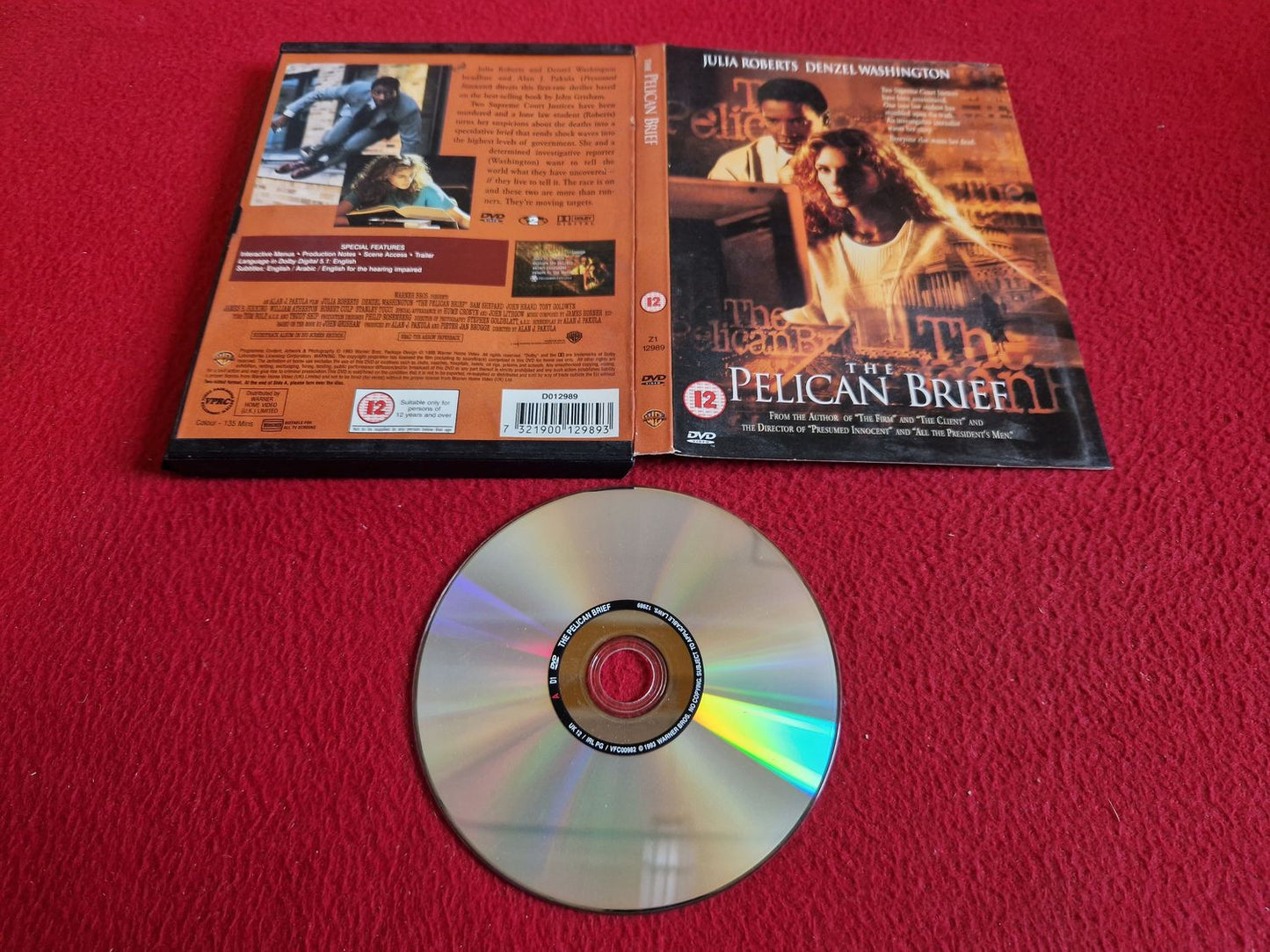 THE PELICAN BRIEF [ SNAPCASE ] DVD
