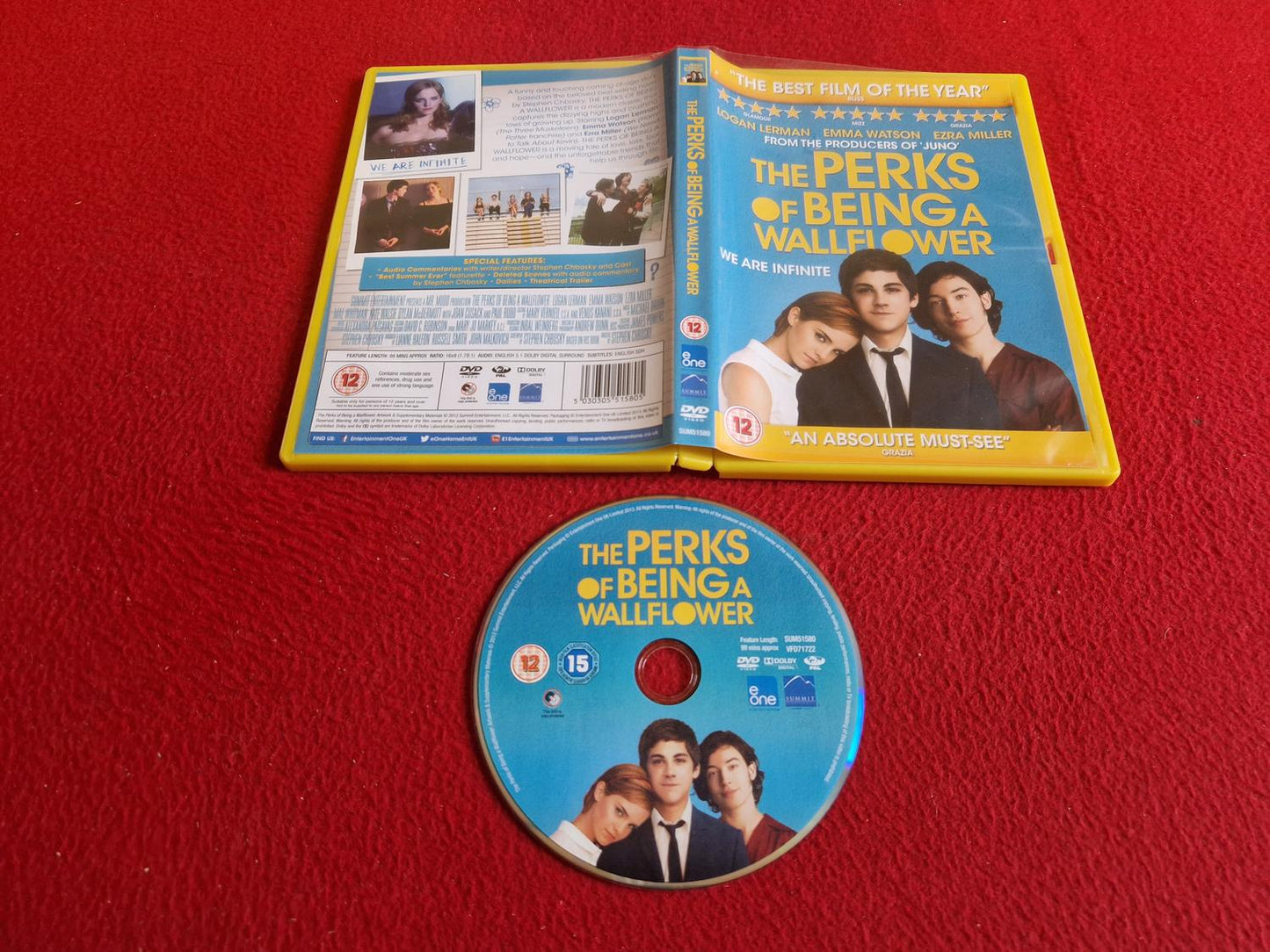 THE PERKS OF BEING A WALLFLOWER DVD