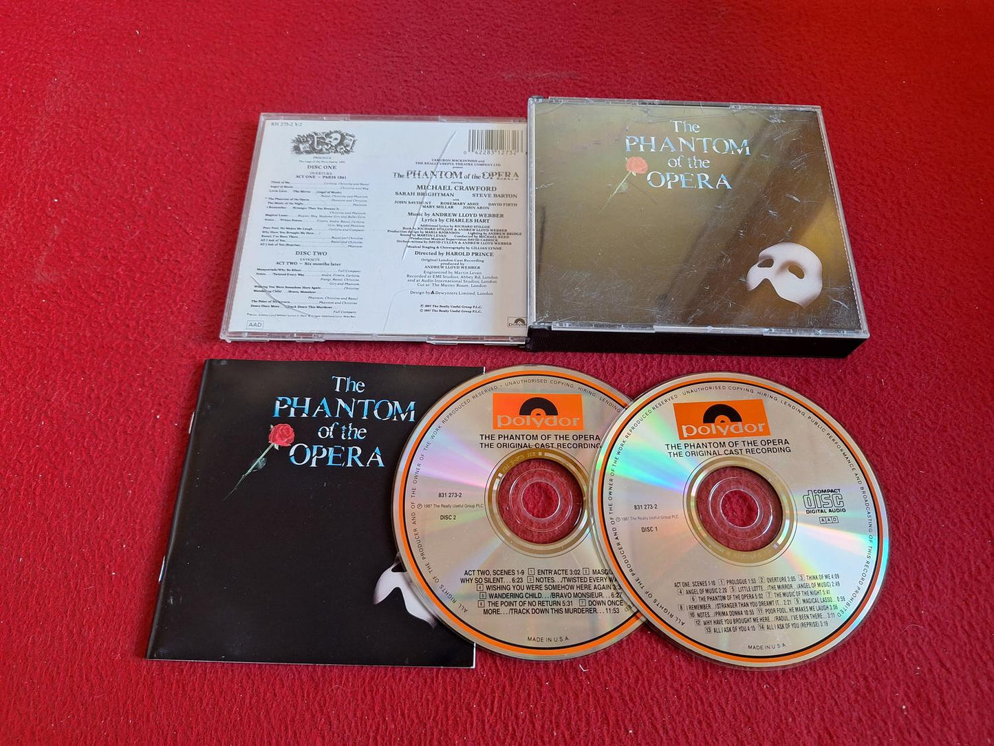 THE PHANTOM OF THE OPERA ORIGINAL CAST RECORDING CD BOX