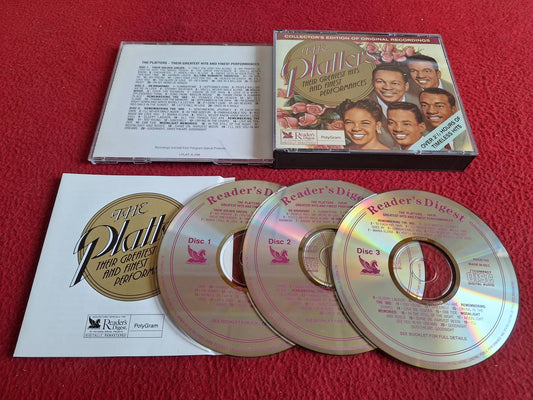 THE PLATTERS THEIR GREATEST HITS AND FINEST PERFORMANCES CD BOX