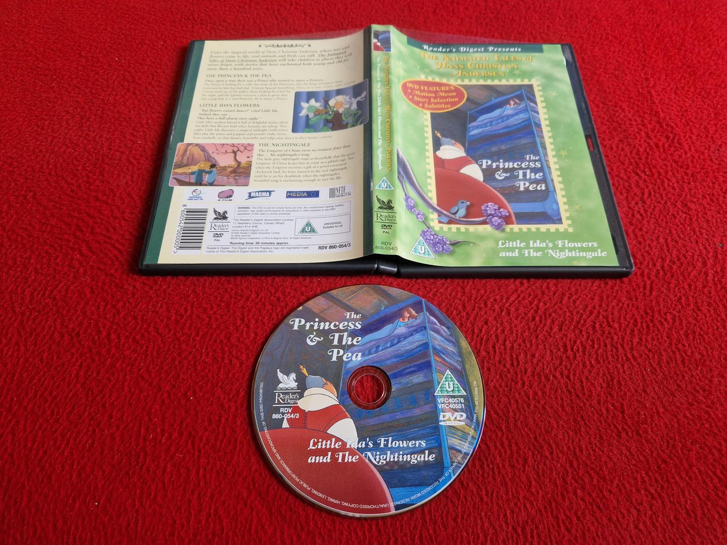 THE PRINCESS & THE PEA /LITTLE IDA'S FLOWER & NIGHTINGALE [ HC ANDERSEN ] DVD