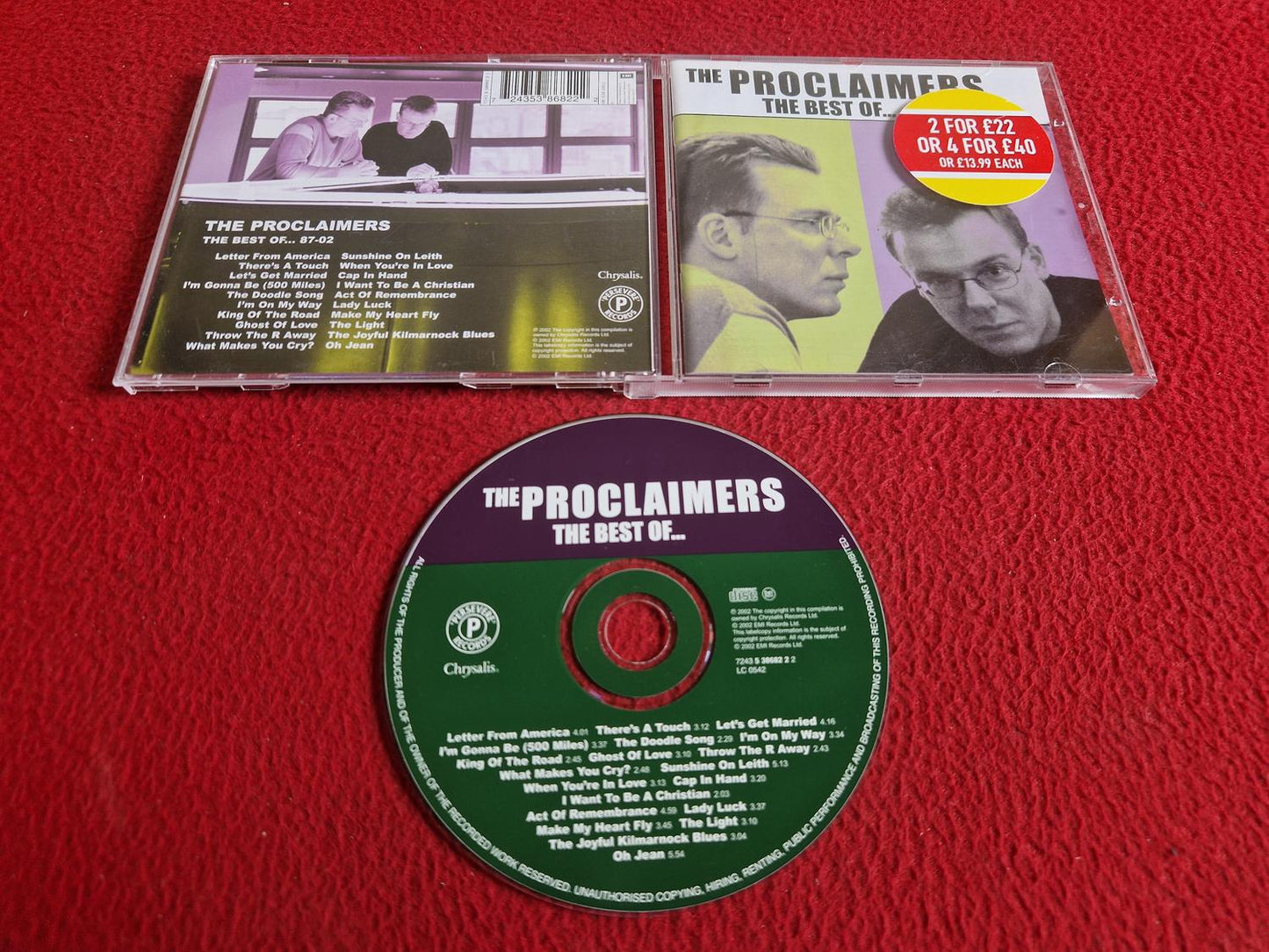 THE PROCLAIMERS THE BEST OF CD