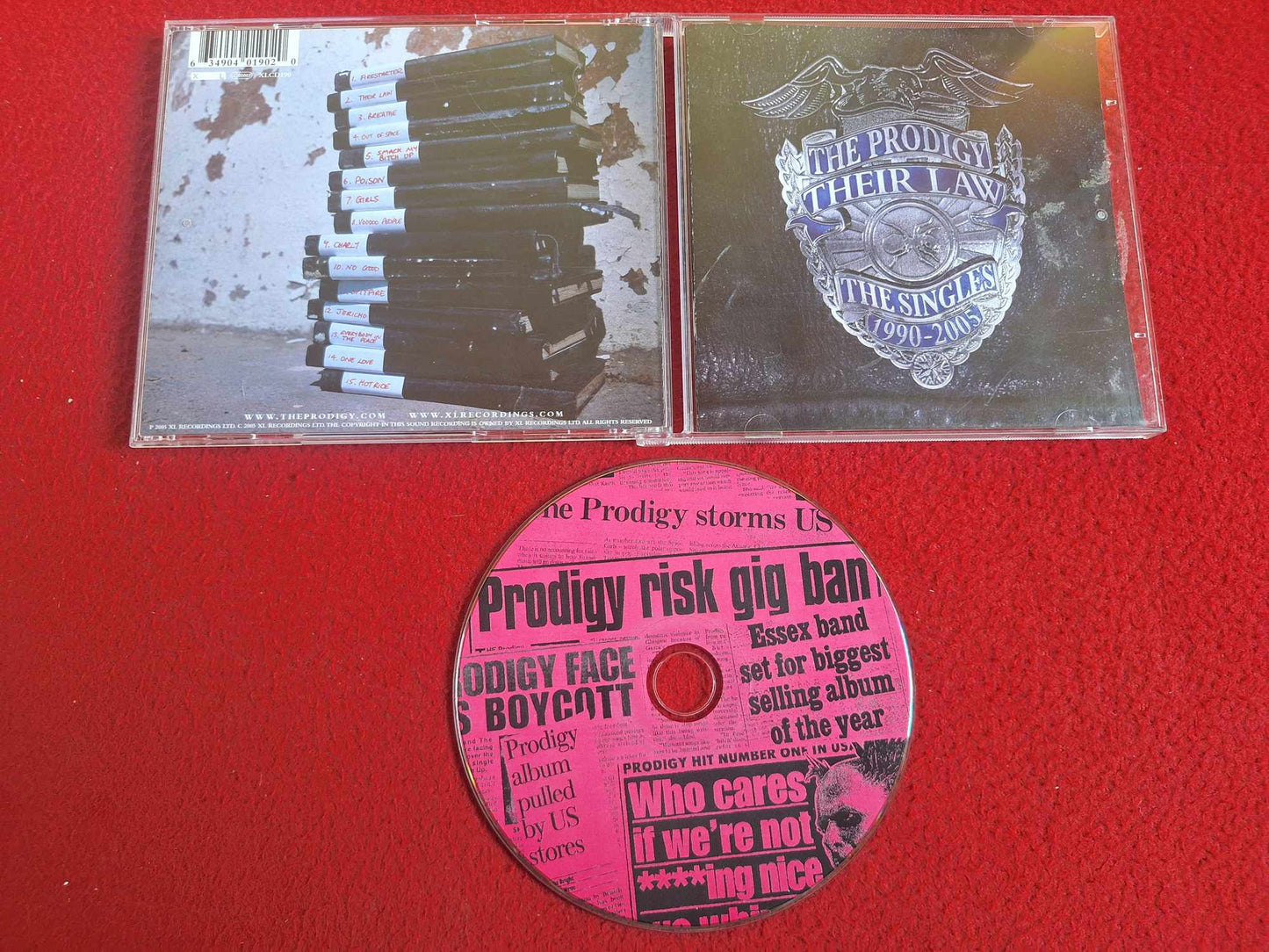 THE PRODIGY THEIR LAW THE SINGLES 1990 - 2015 CD