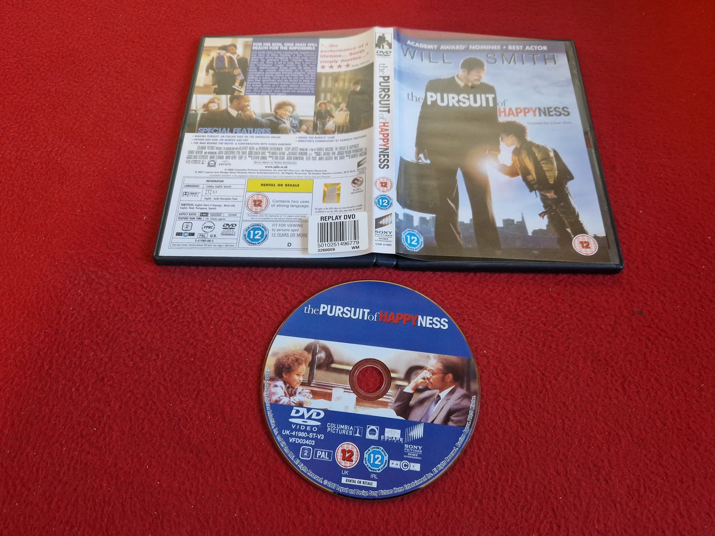 THE PURSUIT OF HAPPYNESS DVD