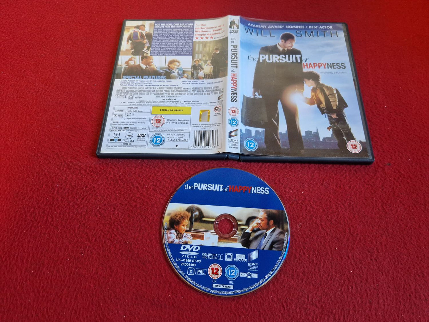 THE PURSUIT OF HAPPYNESS DVD