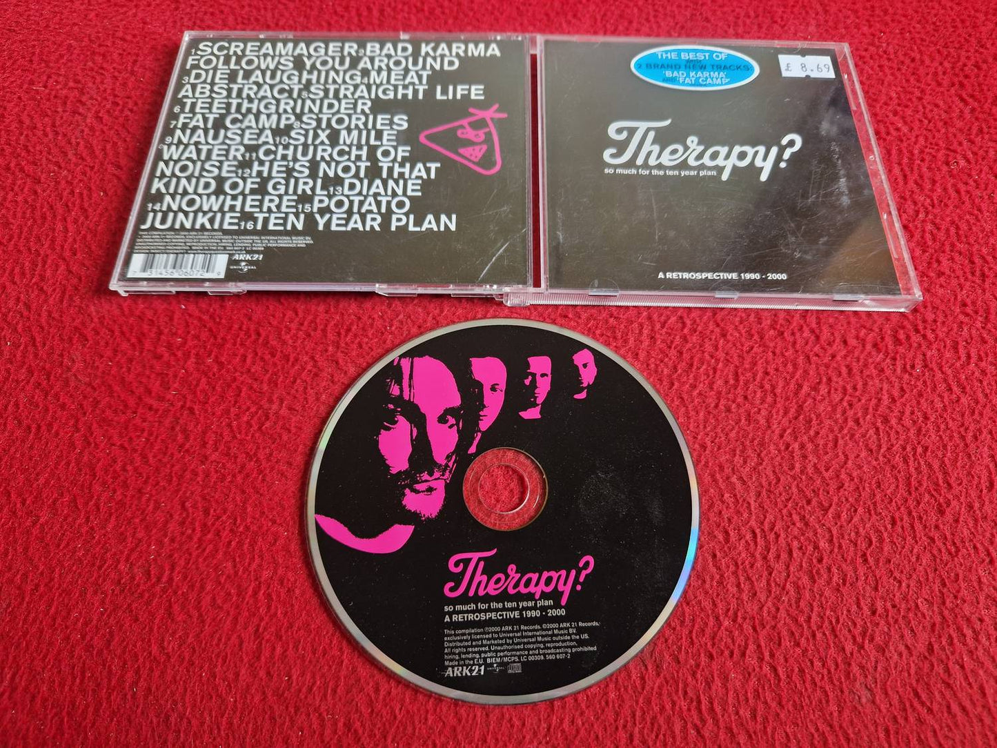 THERAPY? SO MUCH FOR THE TEN YEAR PLAN A RETROSPECTIVE 1990 - 2000 CD