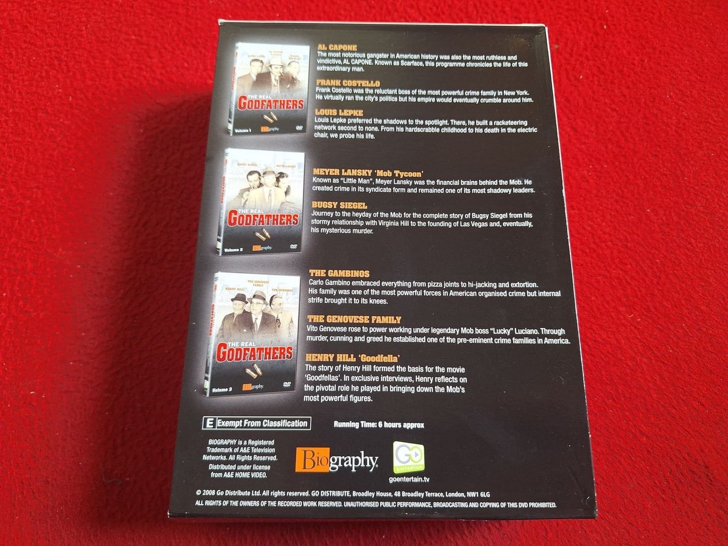 THE REAL GODFATHERS - MEET THE MEN BEHIND THE MOB BOX DVD