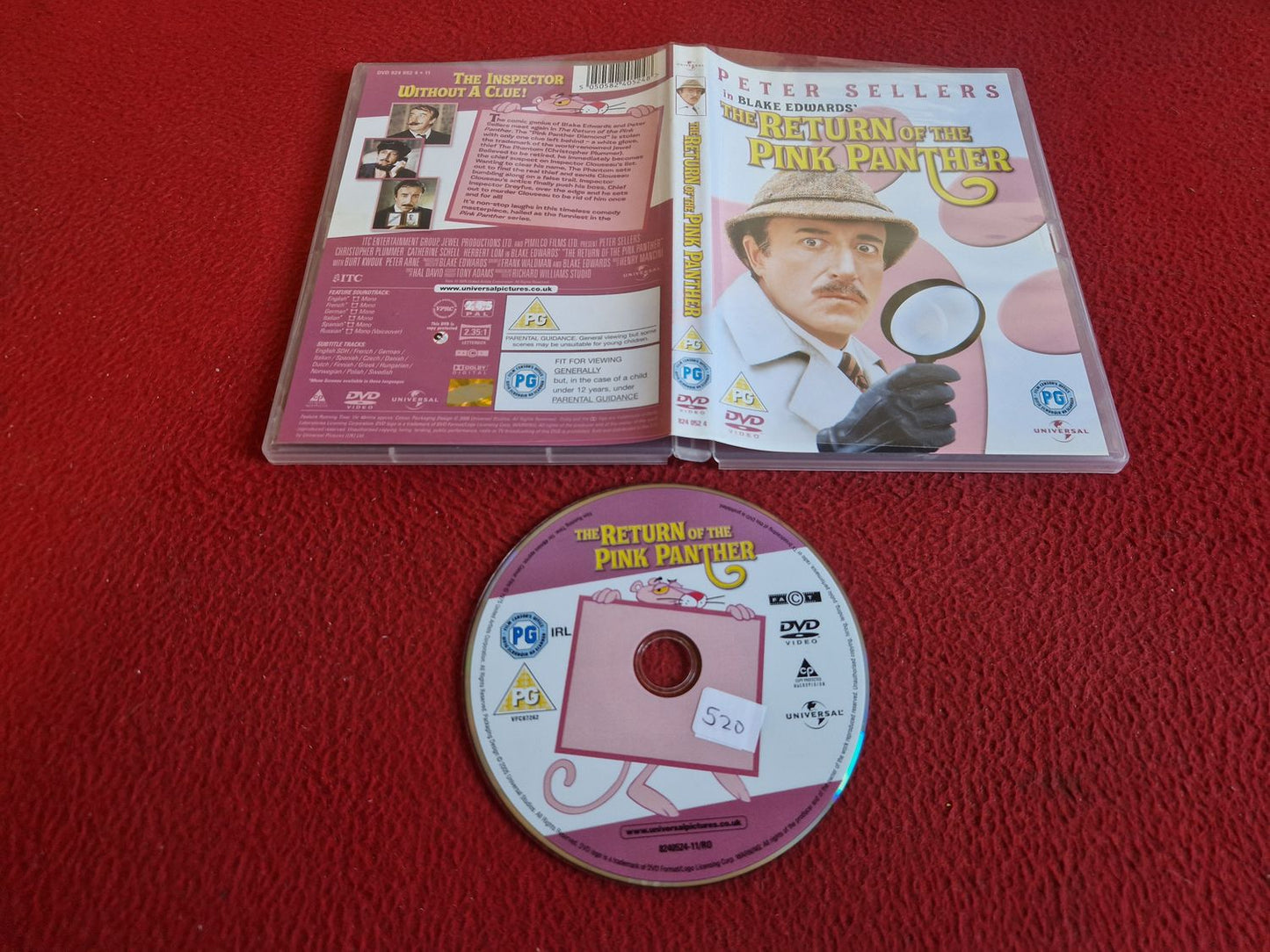 THE RETURN OF THE PINK PANTHER DVD