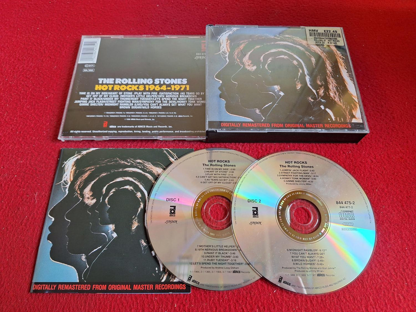 THE ROLLING STONES HOT ROCKS 1964 - 1971 CD BOX