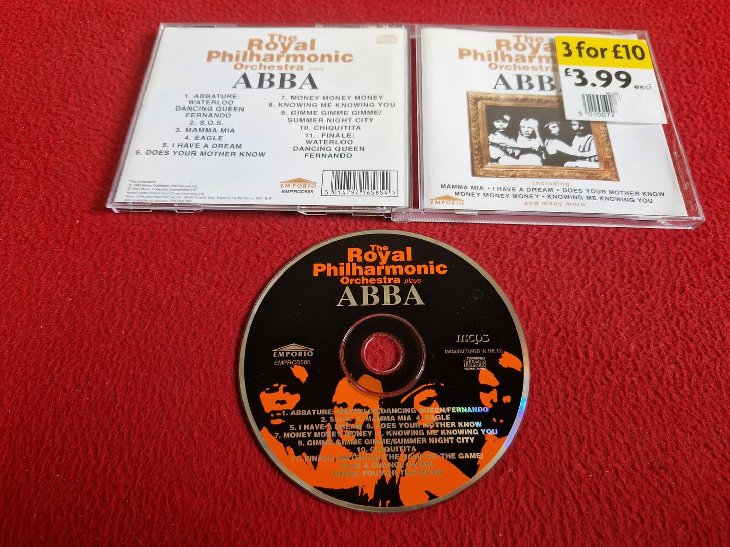 THE ROYAL PHILHARMONIC ORCHESTRA PLAYS ABBA CD