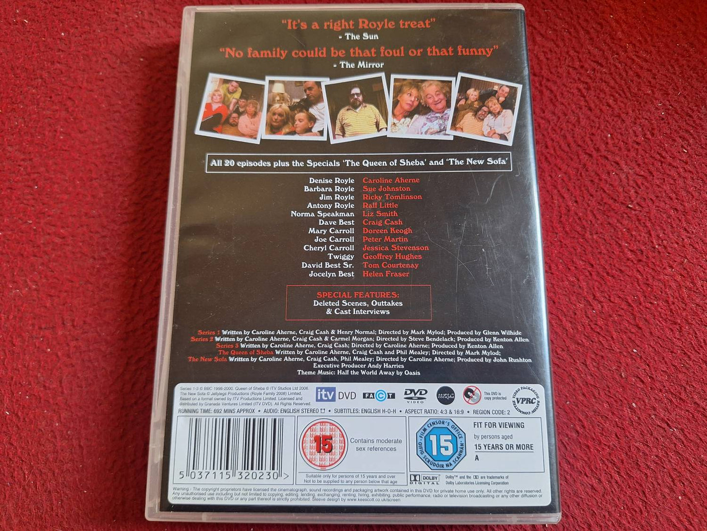 THE ROYLE FAMILY ALBUM SERIES 1 - 3 + QUEEN OF SHEEBA / THE NEW SOFA BOX DVD