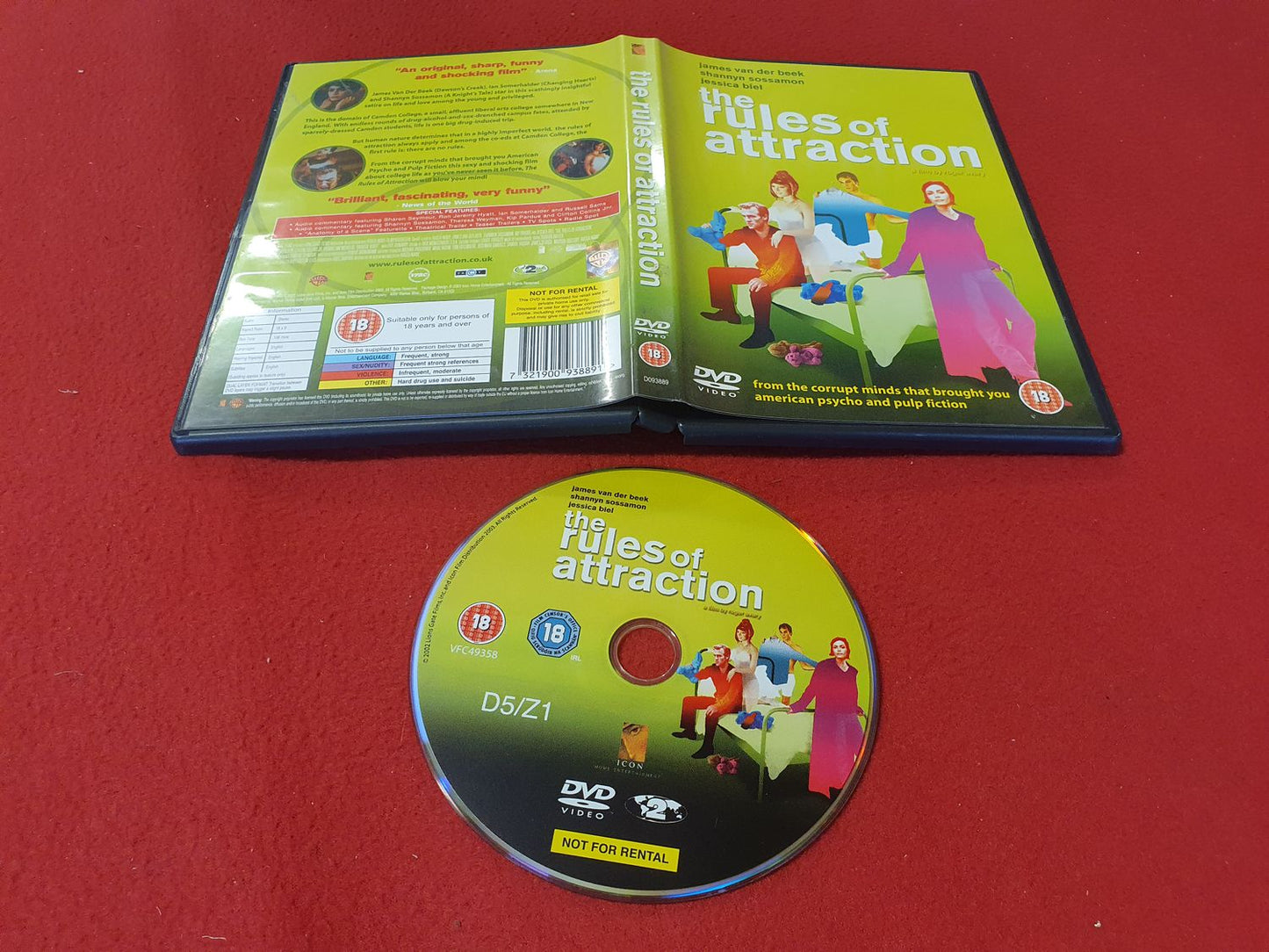 THE RULES OF ATTRACTION till DVD