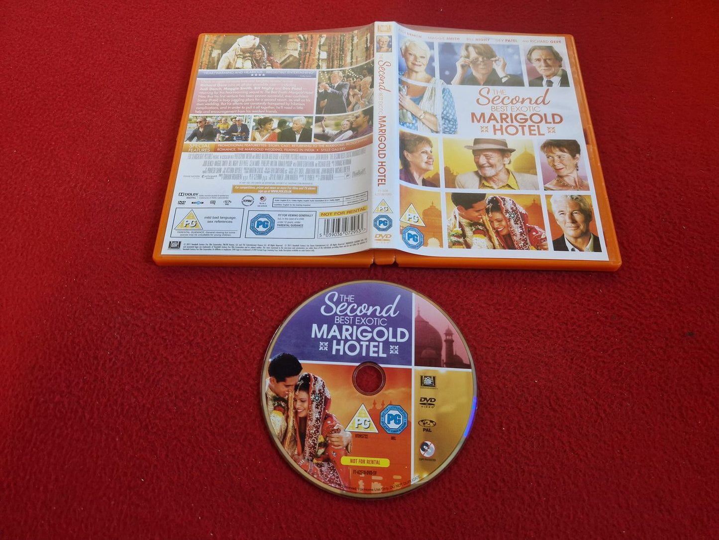 THE SECOND BEST EXOTIC MARIGOLD HOTEL DVD