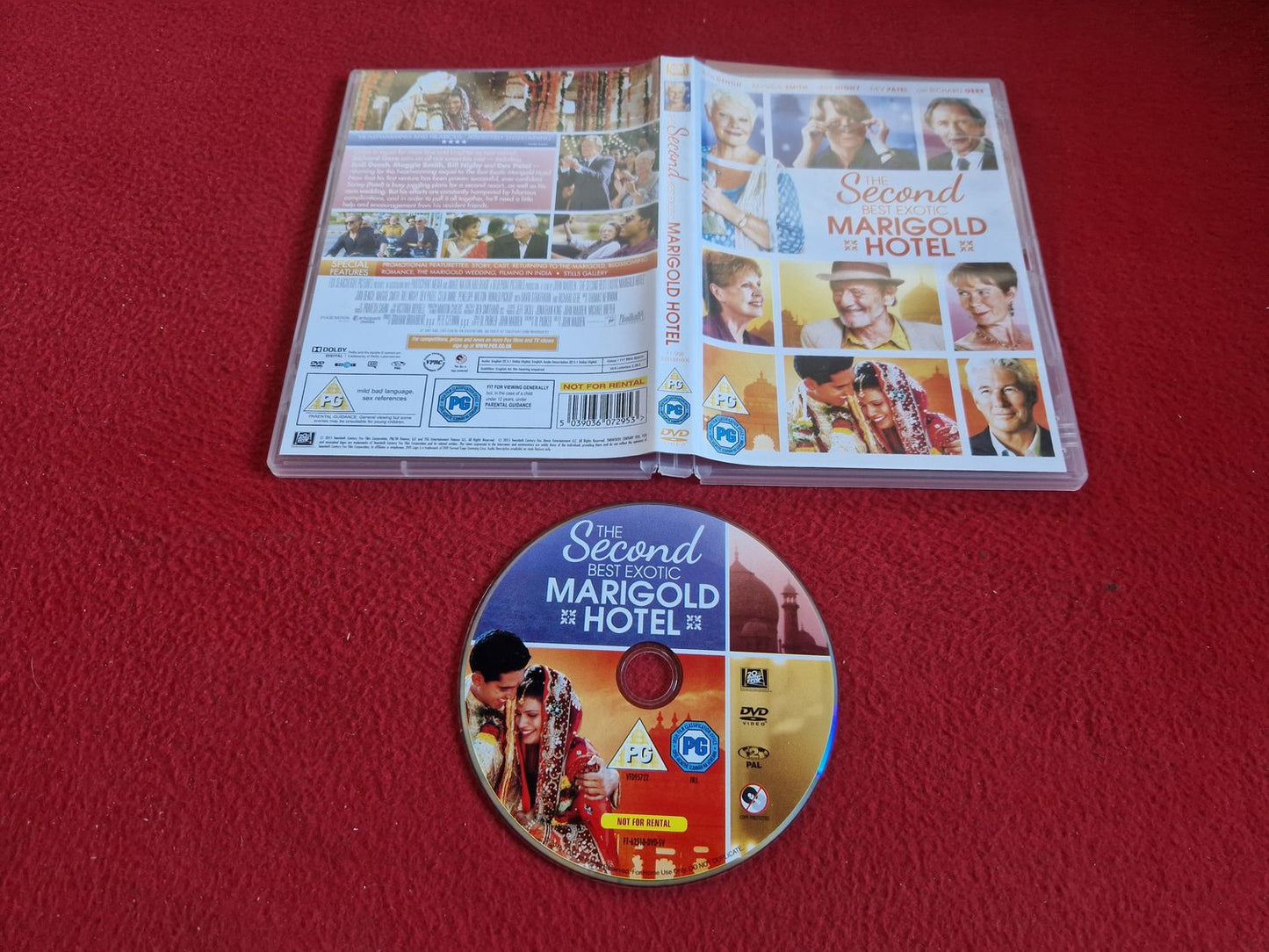 THE SECOND BEST EXOTIC MARIGOLD HOTEL DVD