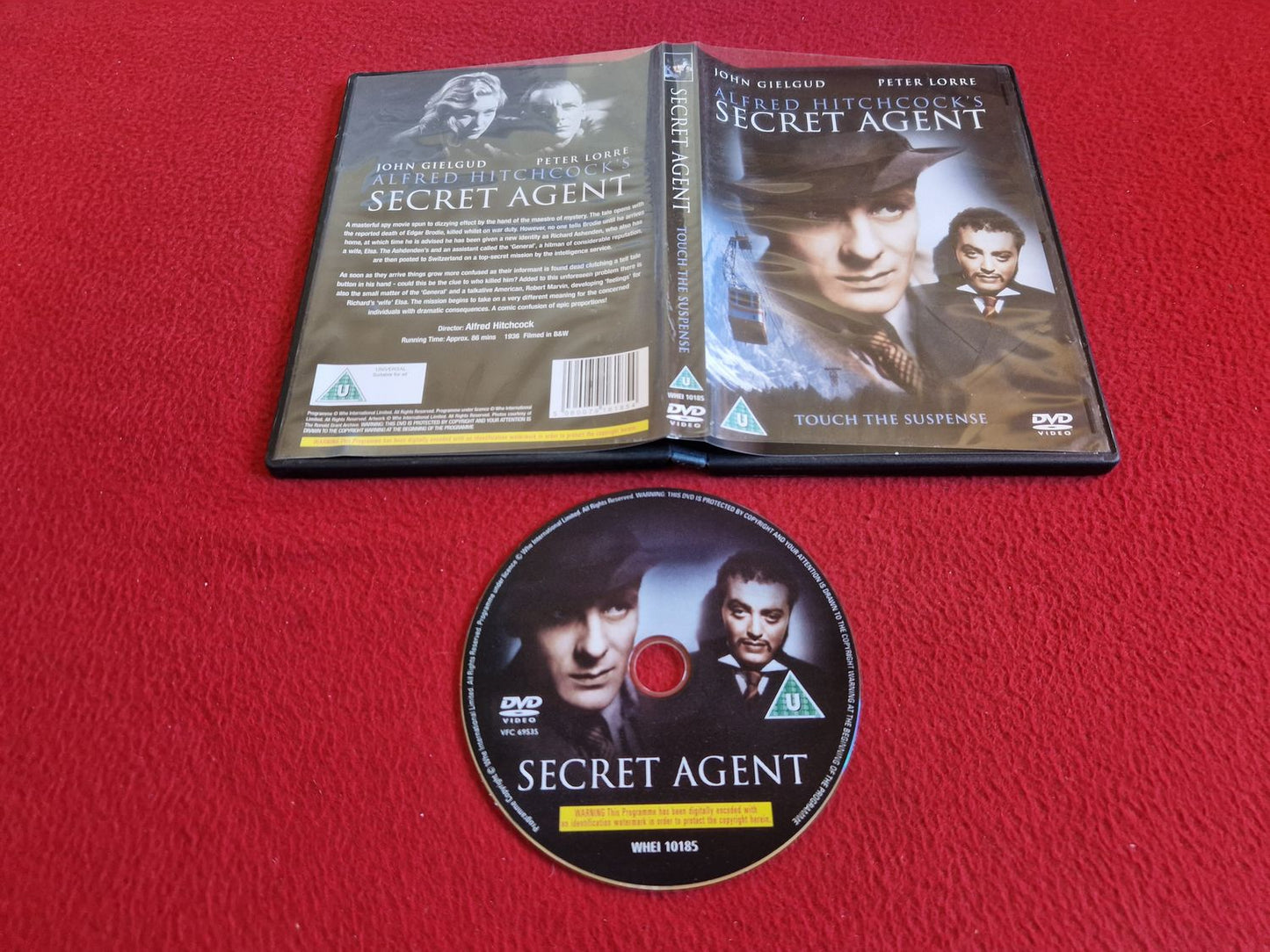 THE SECRET AGENT TOUCH THE SUSPENSE DVD