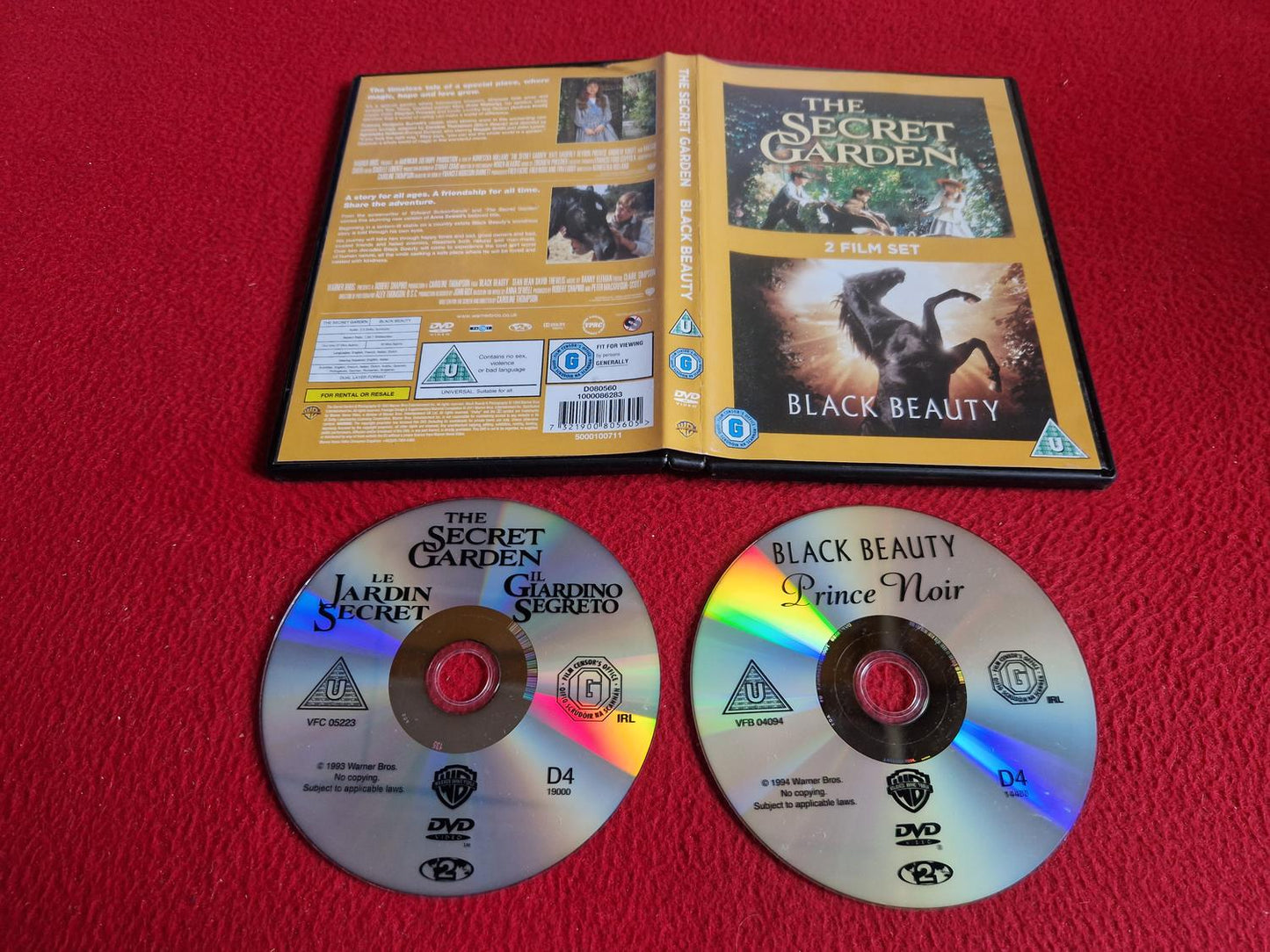 THE SECRET GARDEN / BLACK BEAUTY DVD