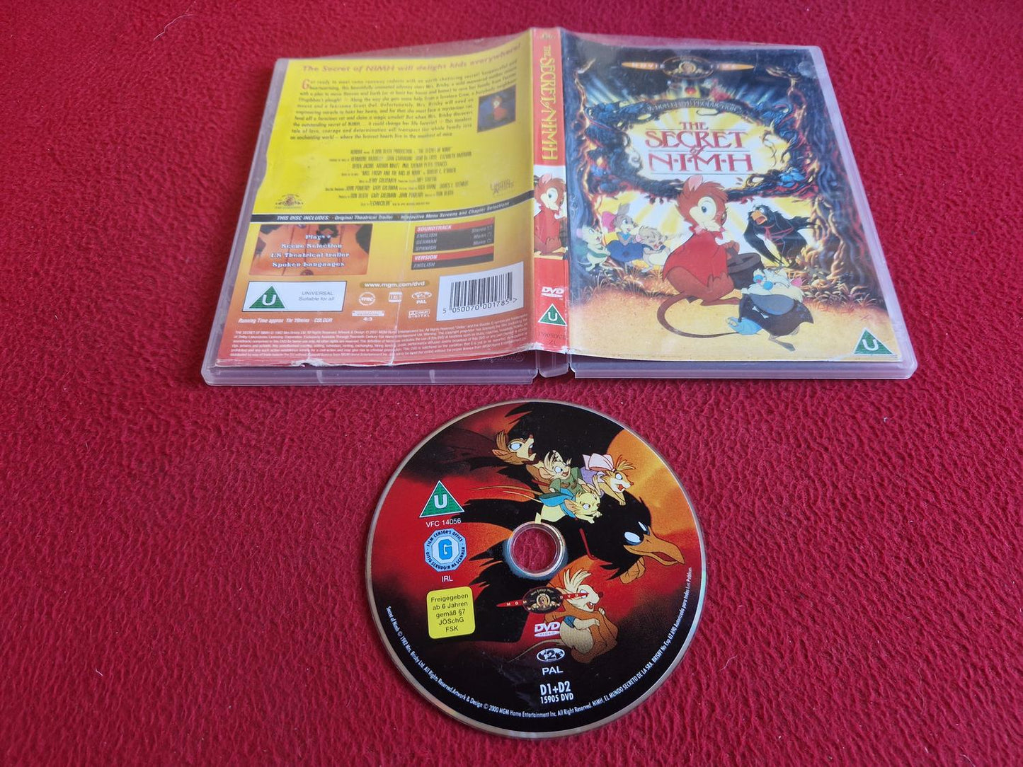 THE SECRETS OF NIMH DVD