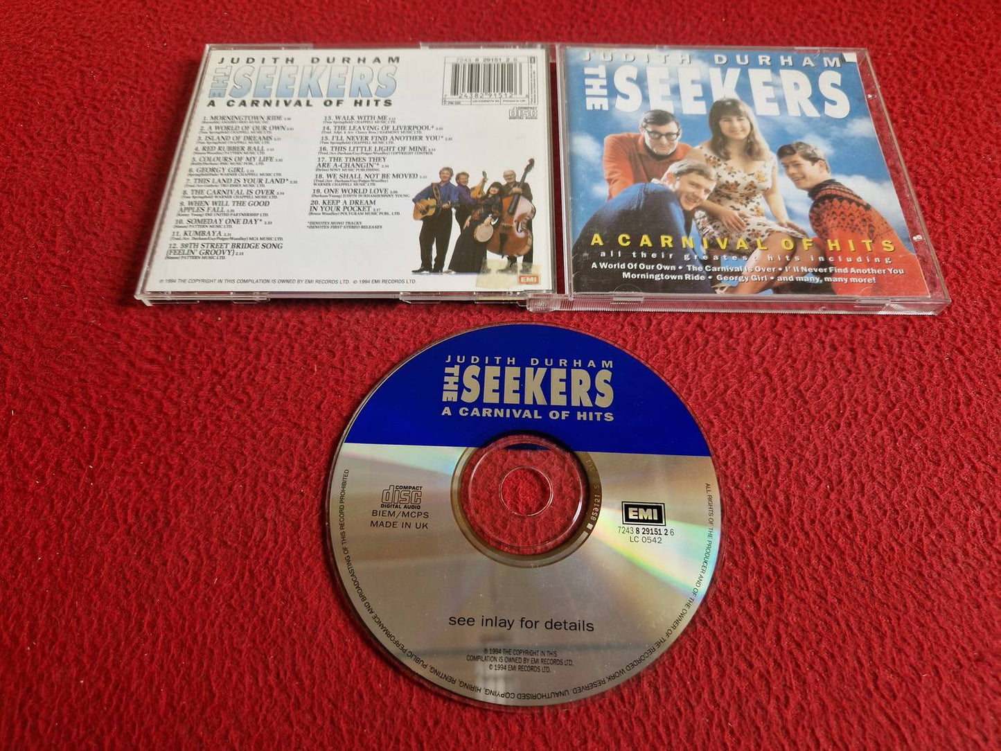 THE SEEKERS A CARNIVAL OF HITS CD