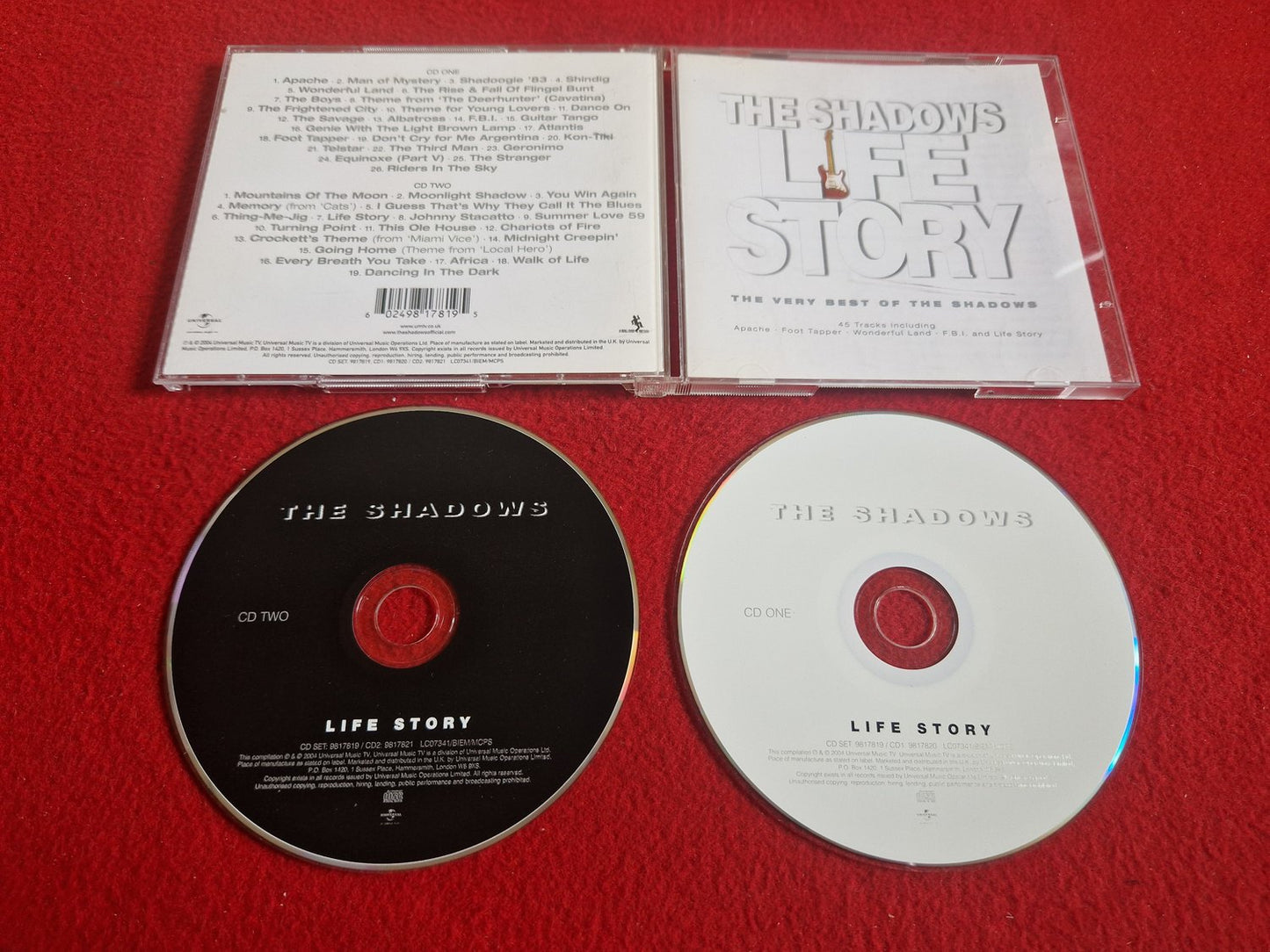 THE SHADOWS LIFE STORY THE VERY BEST OF till CD