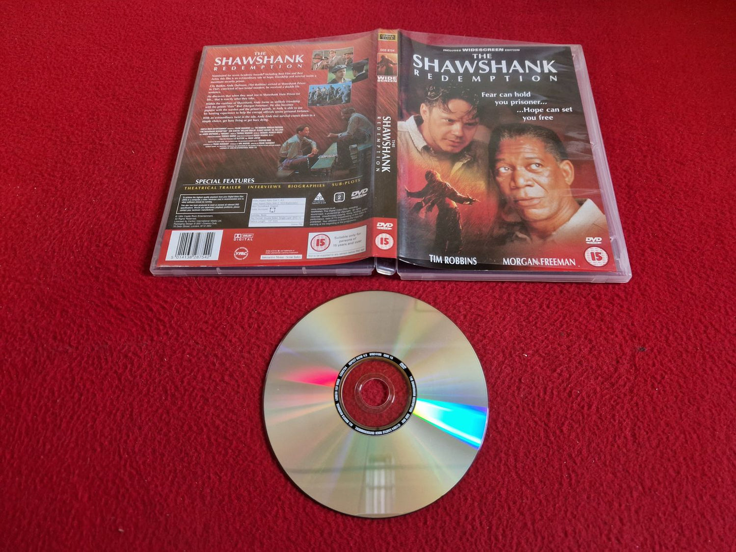 THE SHAWSHANK REDEMPTION DVD