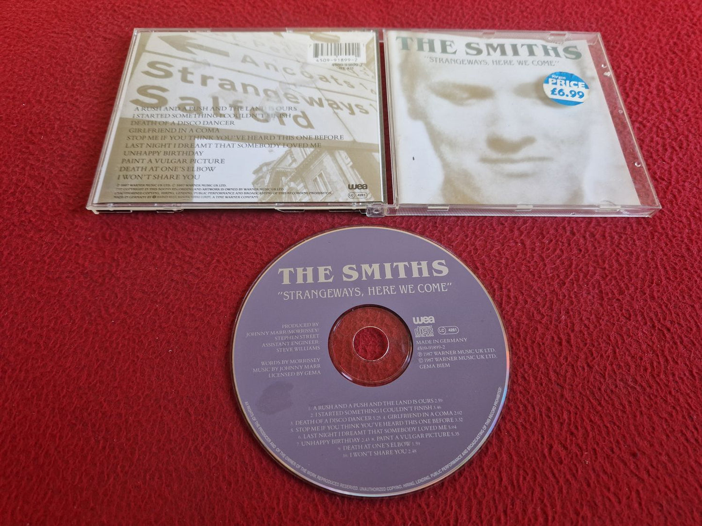 THE SMITHS STRANGEWAYS, HERE WE COME CD