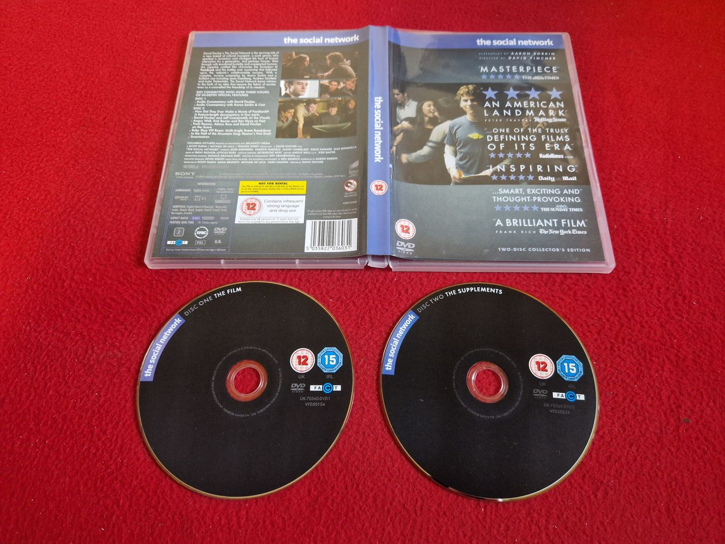 THE SOCIAL NETWORK DVD