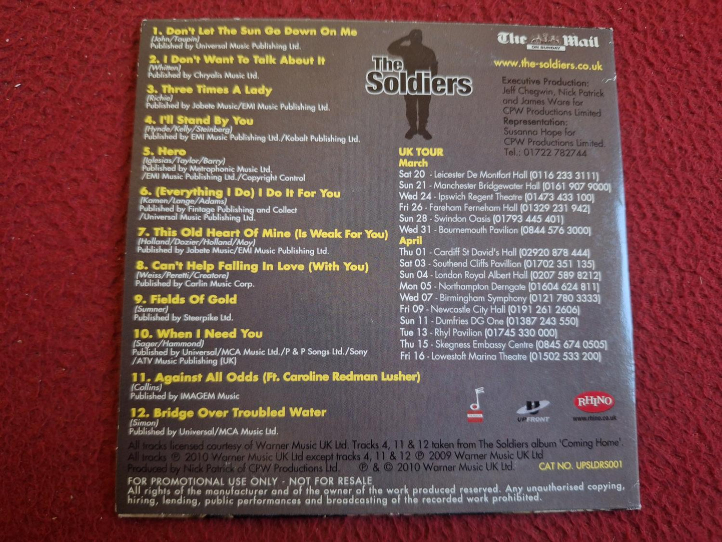 THE SOLDIERS LOVE SONGS [ THE MAIL ] CD