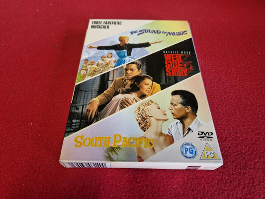 THE SOUND OF MUSIC / WEST SIDE STORY / SOUTH PACIFIC BOX till DVD