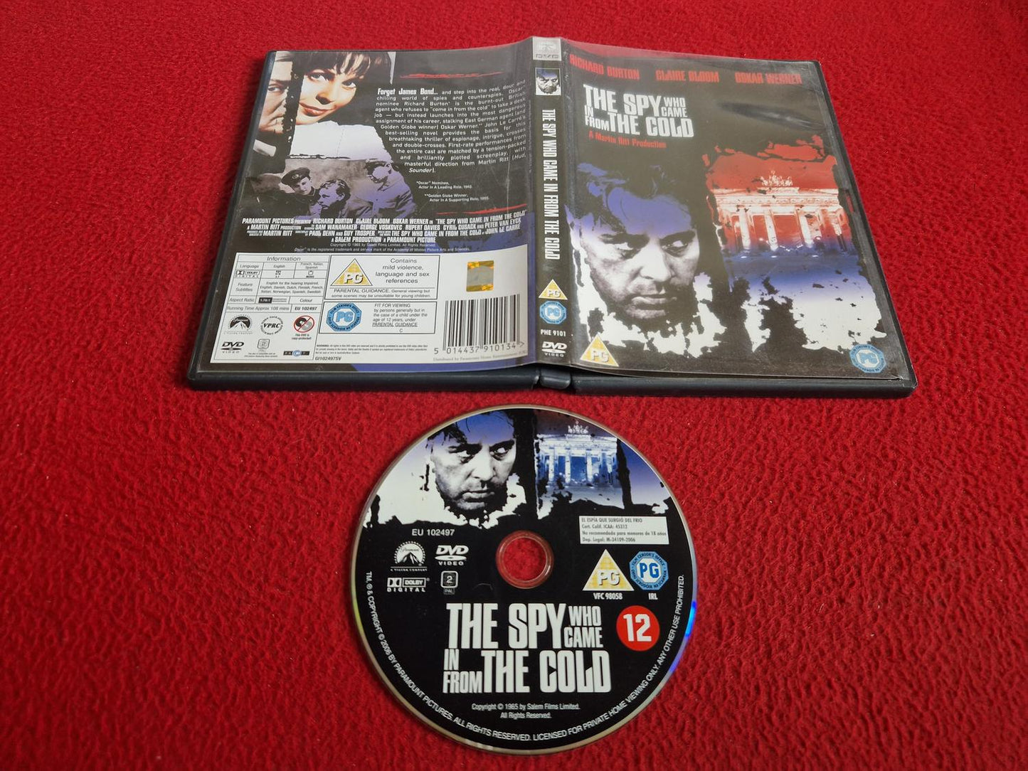 THE SPY WHO CAME IN FROM THE COLD [ SVENSK TEXT ] DVD