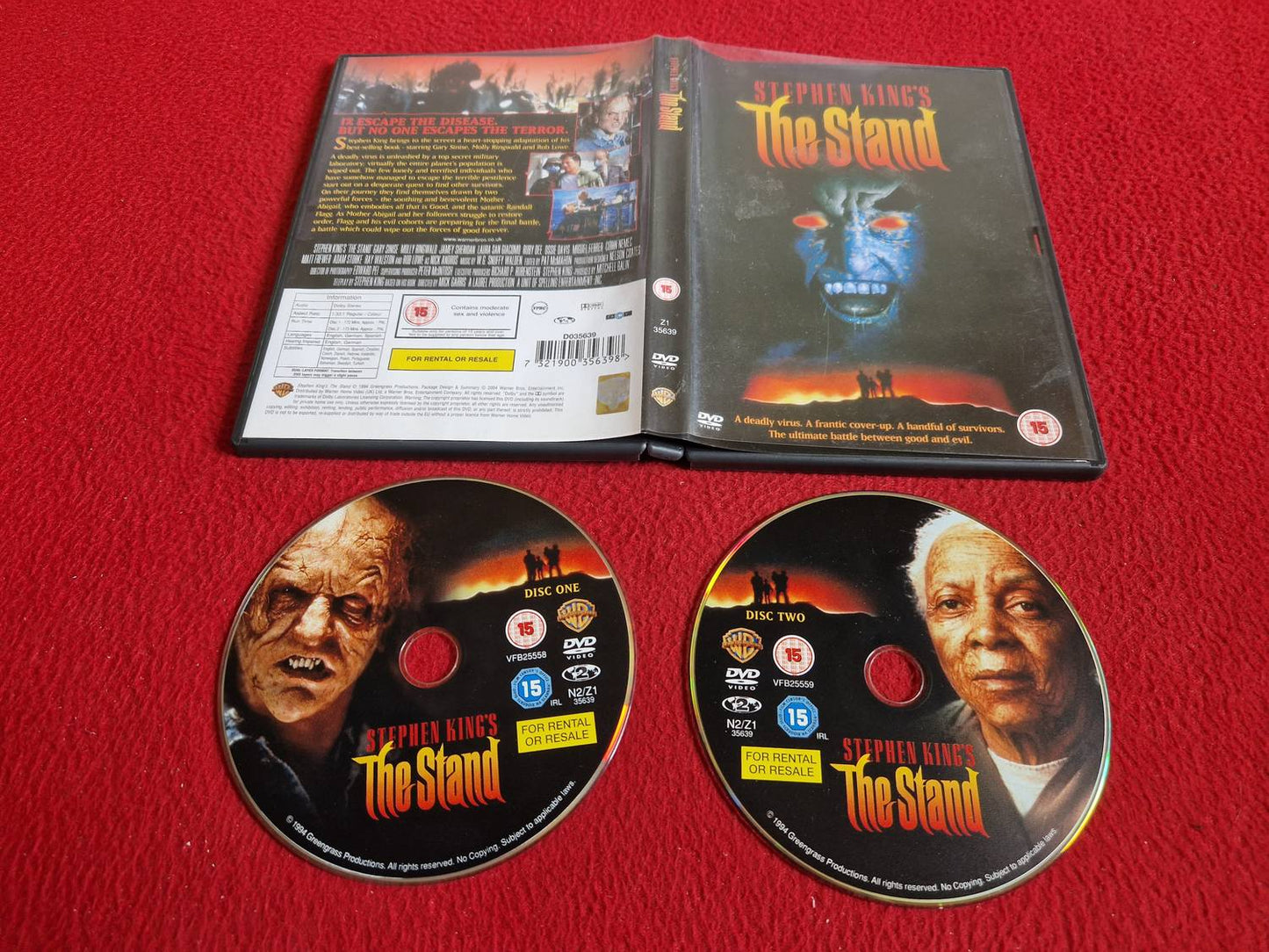 THE STAND MINI-SERIES [ STEPHEN KING ] [ SVENSK TEXT ] DVD
