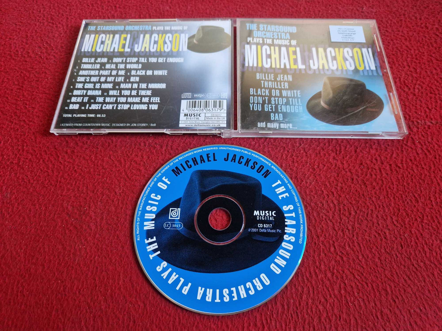 THE STARSOUND ORCHESTRA PLAYS THE MUSIC OF MICHAEL JACKSON CD