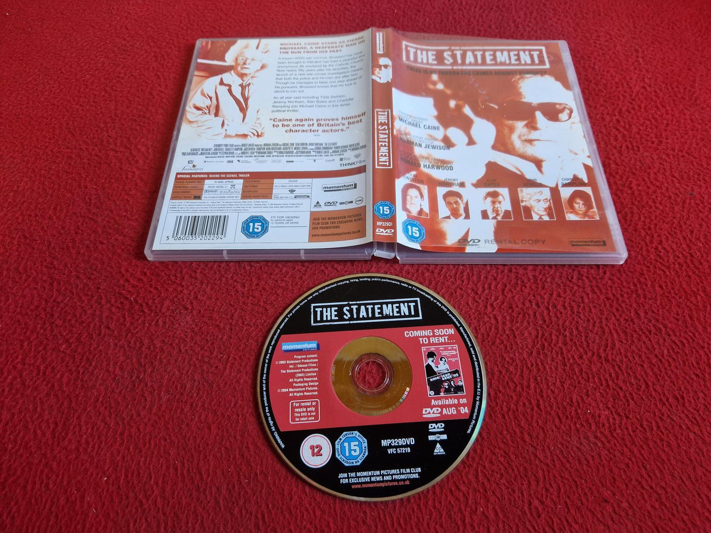 THE STATEMENT DVD
