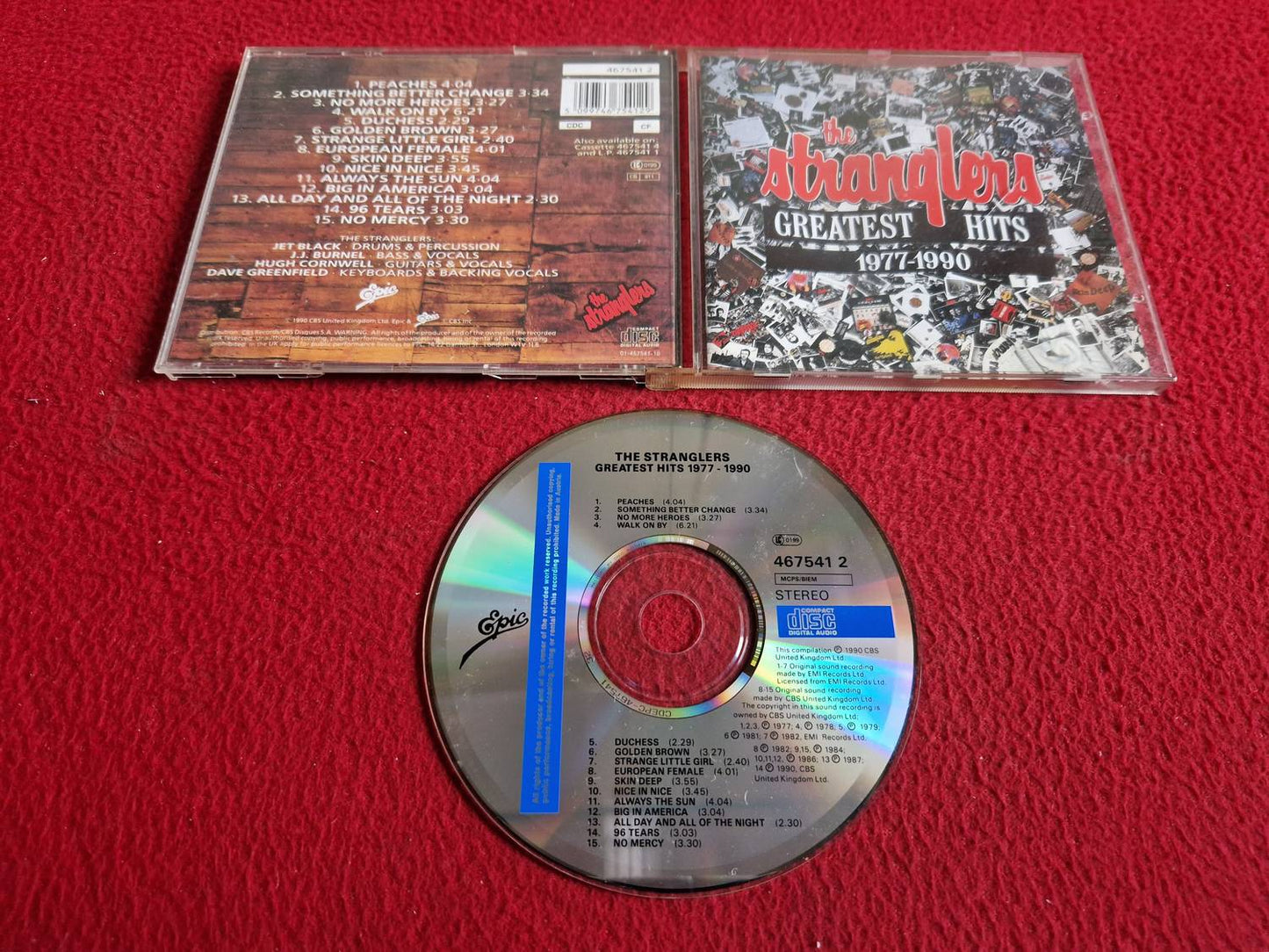 THE STRANGLERS GREATEST HITS 1977 - 1990 CD