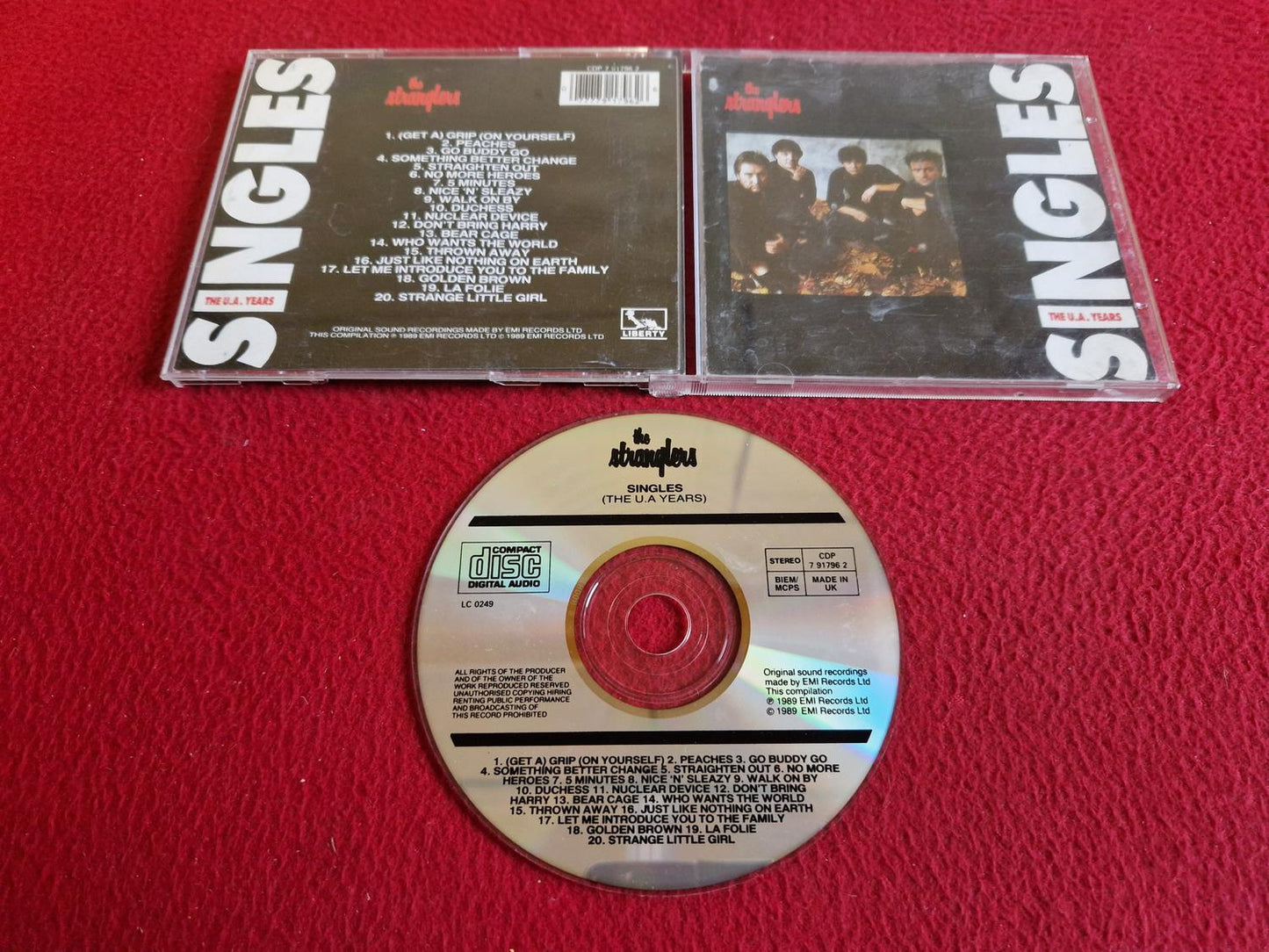 THE STRANGLERS SINGLES THE U.A. YEARS CD