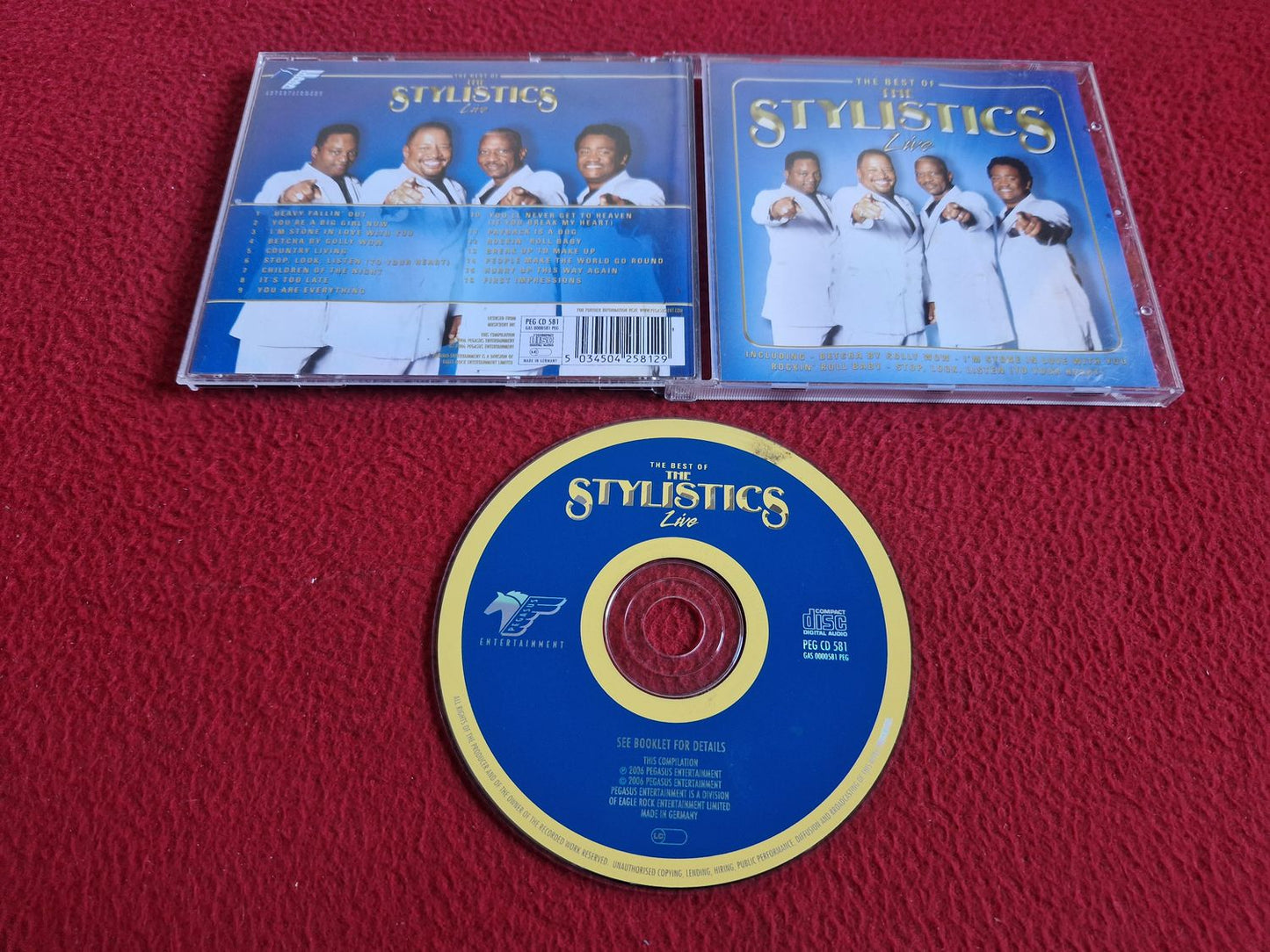 THE STYLISTICS LIVE THE BEST OF CD