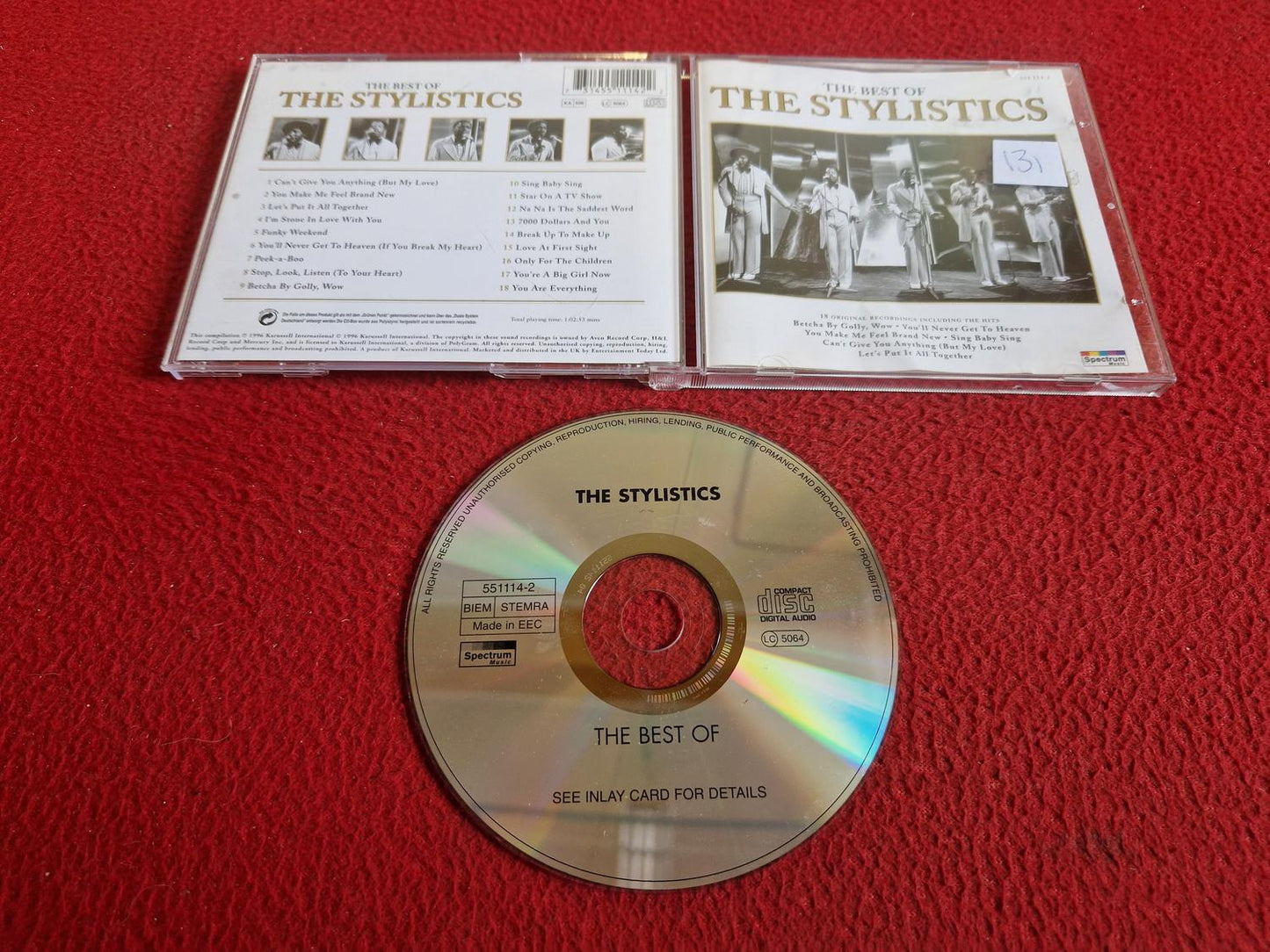 THE STYLISTICS THE BEST OF CD