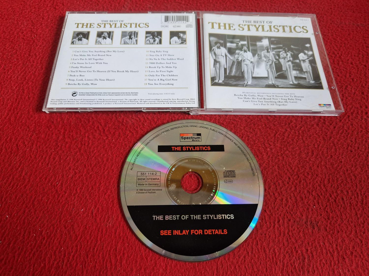 THE STYLISTICS THE BEST OF CD