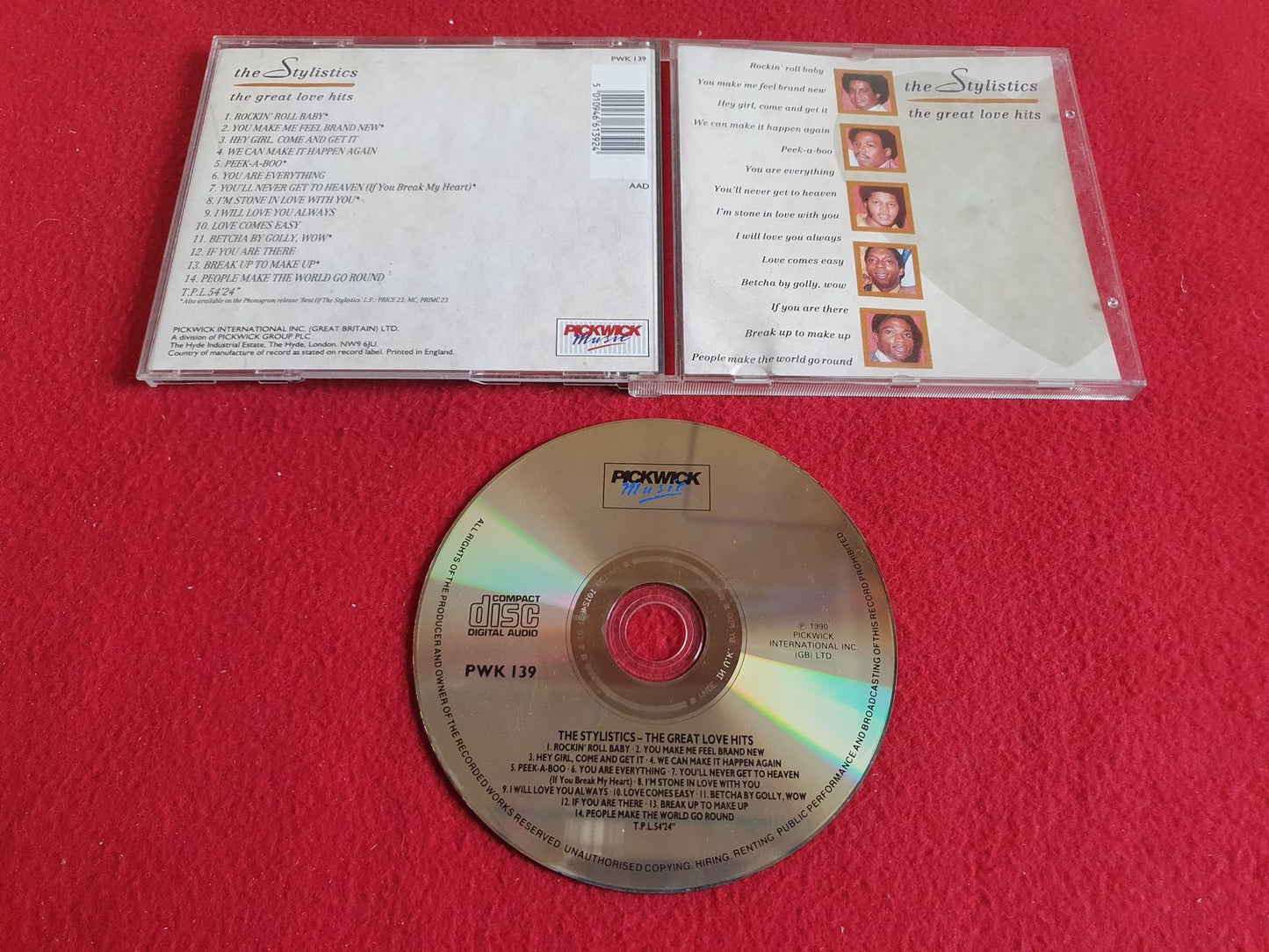 THE STYLISTICS THE GREAT LOVE HITS till CD