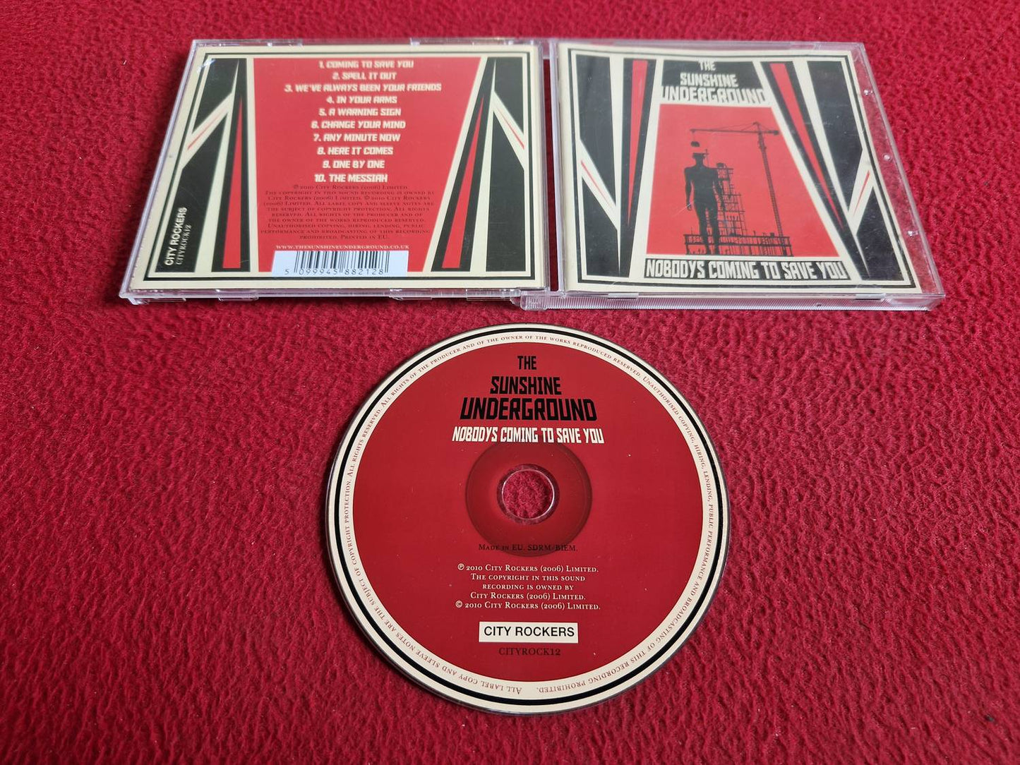 THE SUNSHINE UNDERGROUND NOBODYS COMING TO SAVE YOU CD