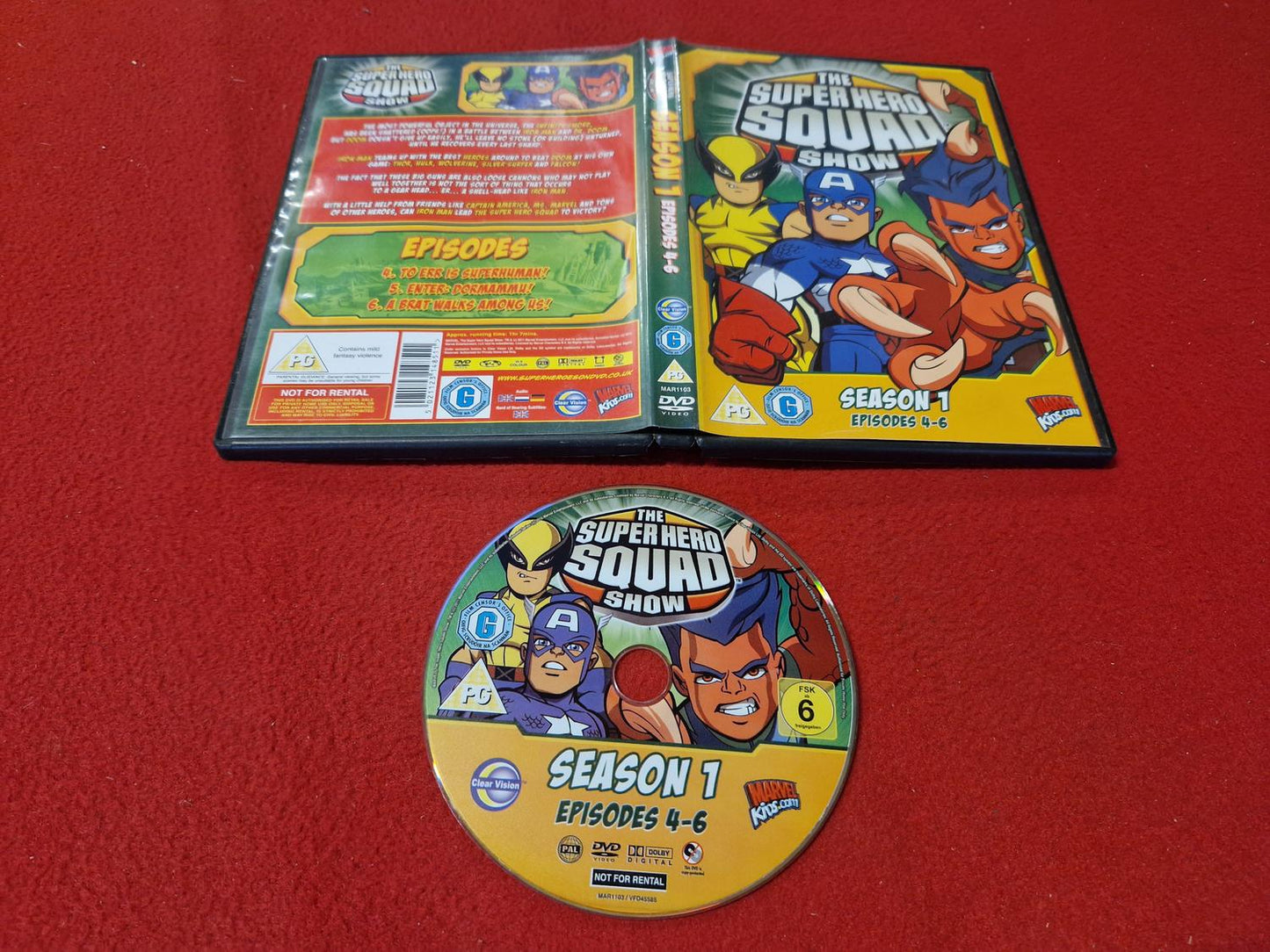 THE SUPER HERO SQUAD SHOW SEASON 1 EPISODES 4 - 6 till DVD