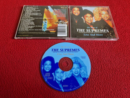 THE SUPREMES LIVE AND MORE THE BEST OF CD